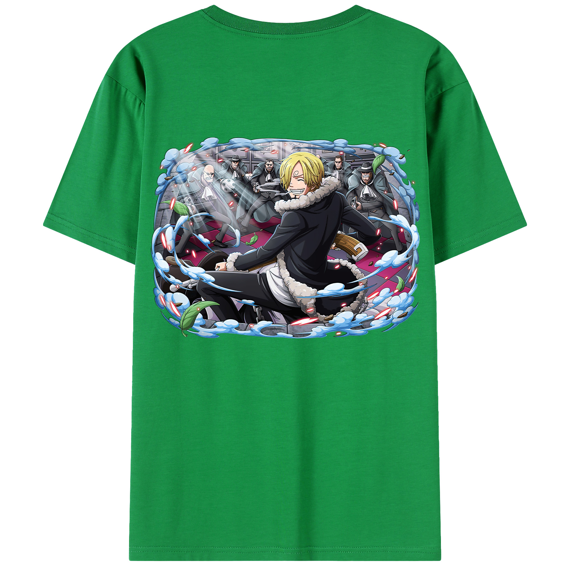 （画像用） ワンピース サンジ ONE PIECE Sanji レディース半袖Tシャツ(バックプリント)