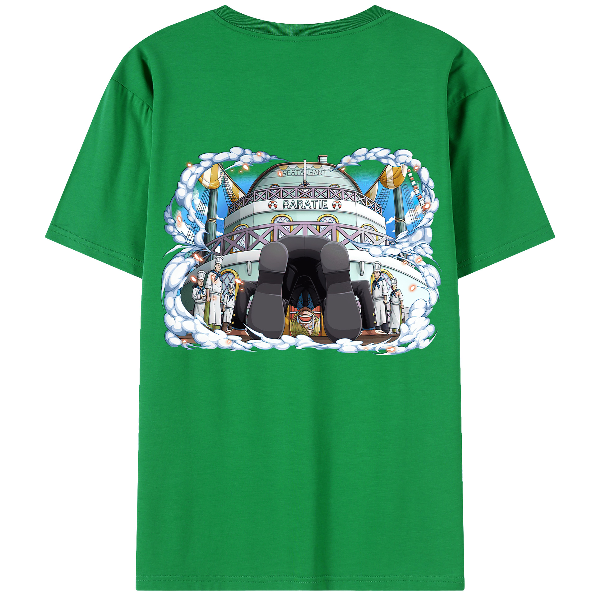 （画像用） ワンピース サンジ ONE PIECE Sanji レディース半袖Tシャツ(バックプリント)