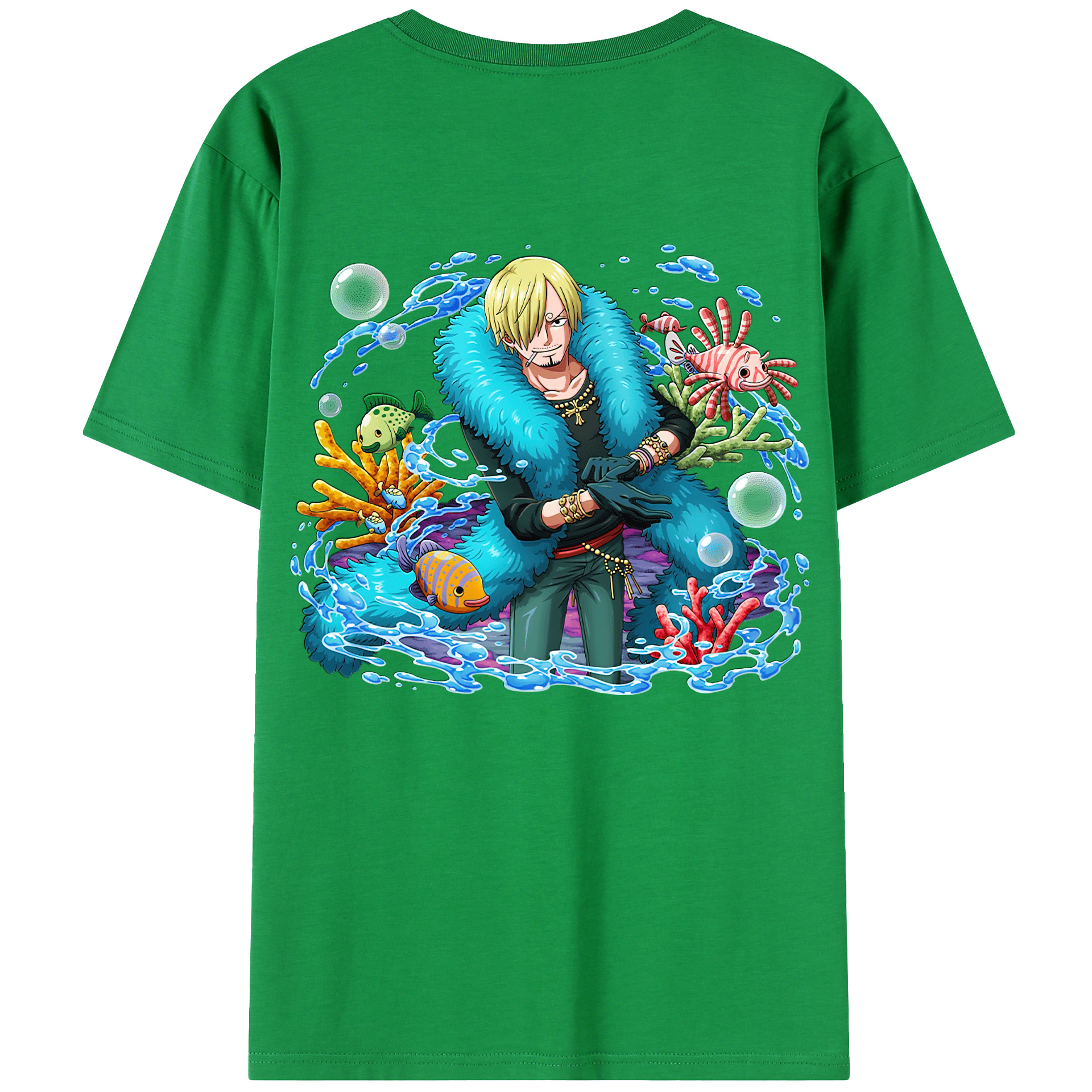 （画像用） ワンピース サンジ ONE PIECE Sanji レディース半袖Tシャツ(バックプリント)