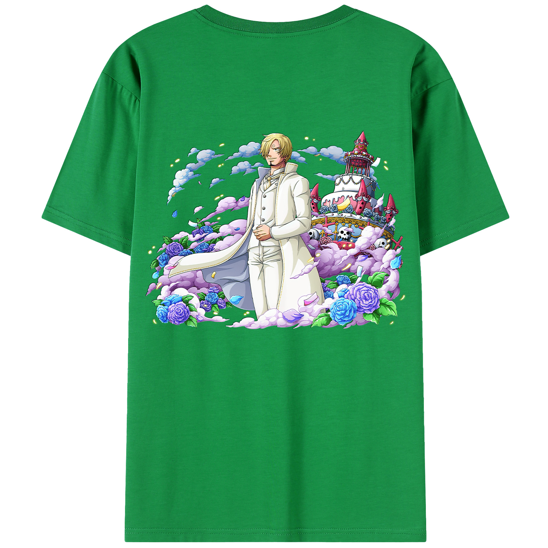 （画像用） ワンピース サンジ ONE PIECE Sanji レディース半袖Tシャツ(バックプリント)