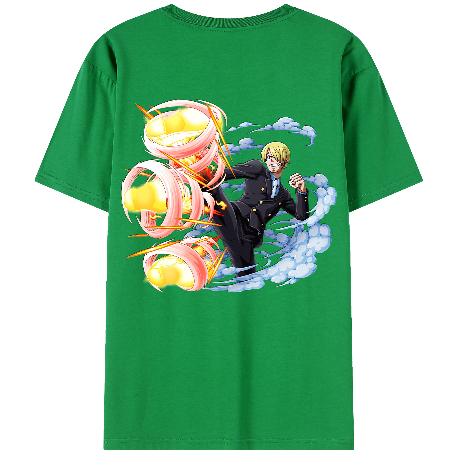 （画像用） ワンピース サンジ ONE PIECE Sanji レディース半袖Tシャツ(バックプリント)