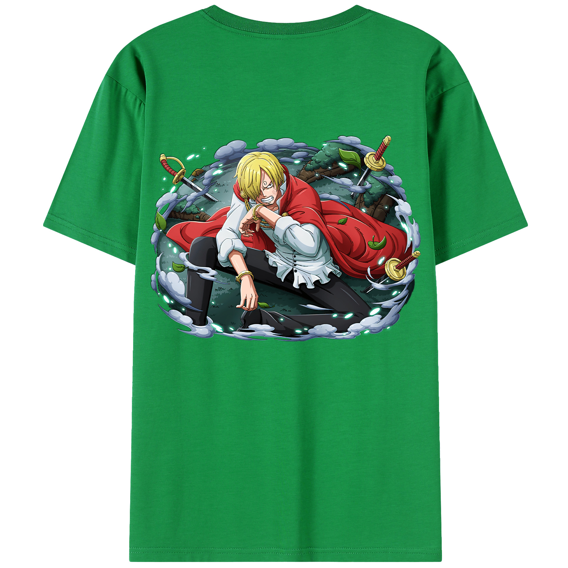 （画像用） ワンピース サンジ ONE PIECE Sanji レディース半袖Tシャツ(バックプリント)