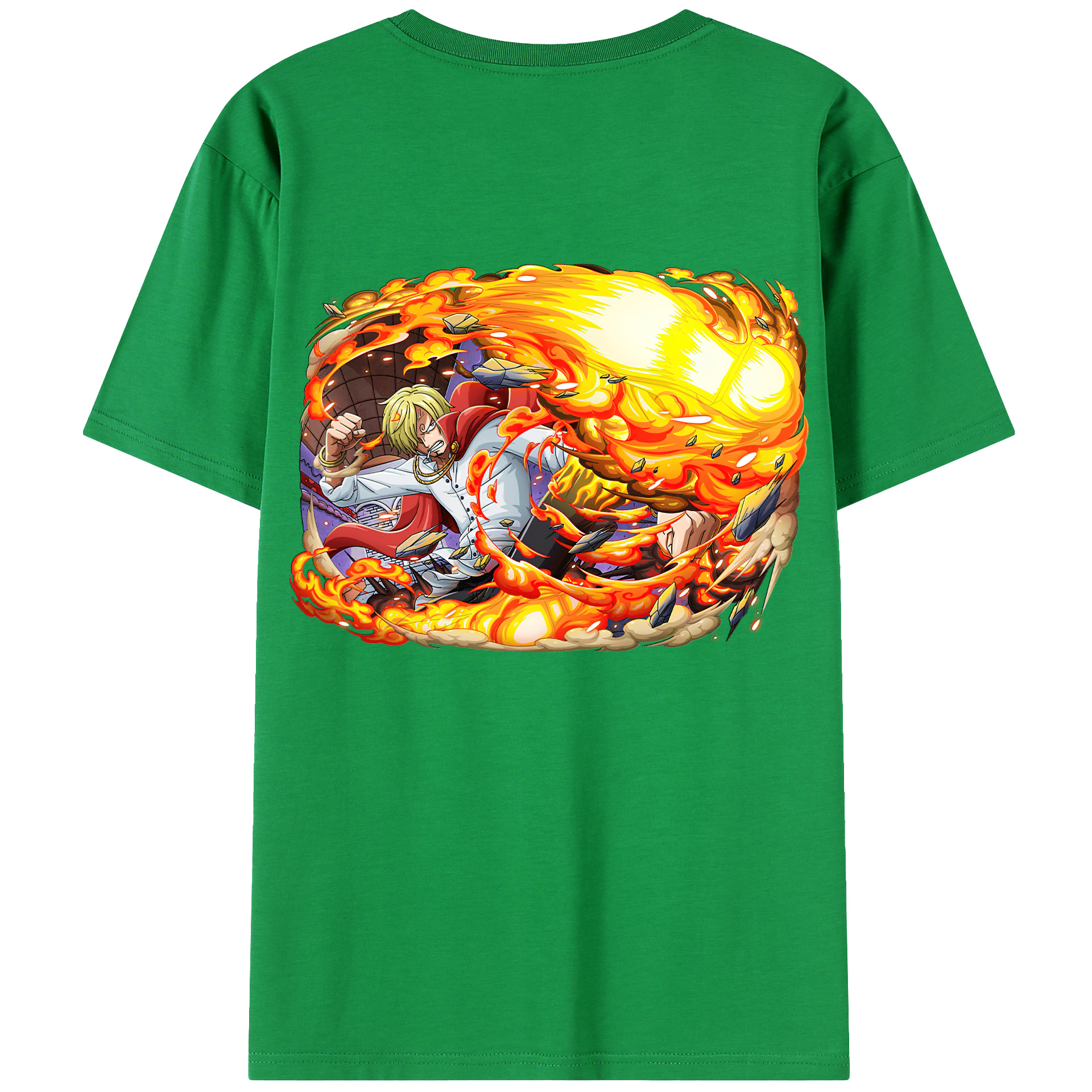 （画像用） ワンピース サンジ ONE PIECE Sanji レディース半袖Tシャツ(バックプリント)