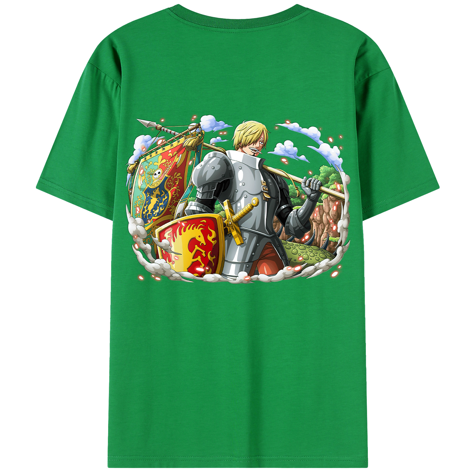 （画像用） ワンピース サンジ ONE PIECE Sanji レディース半袖Tシャツ(バックプリント)