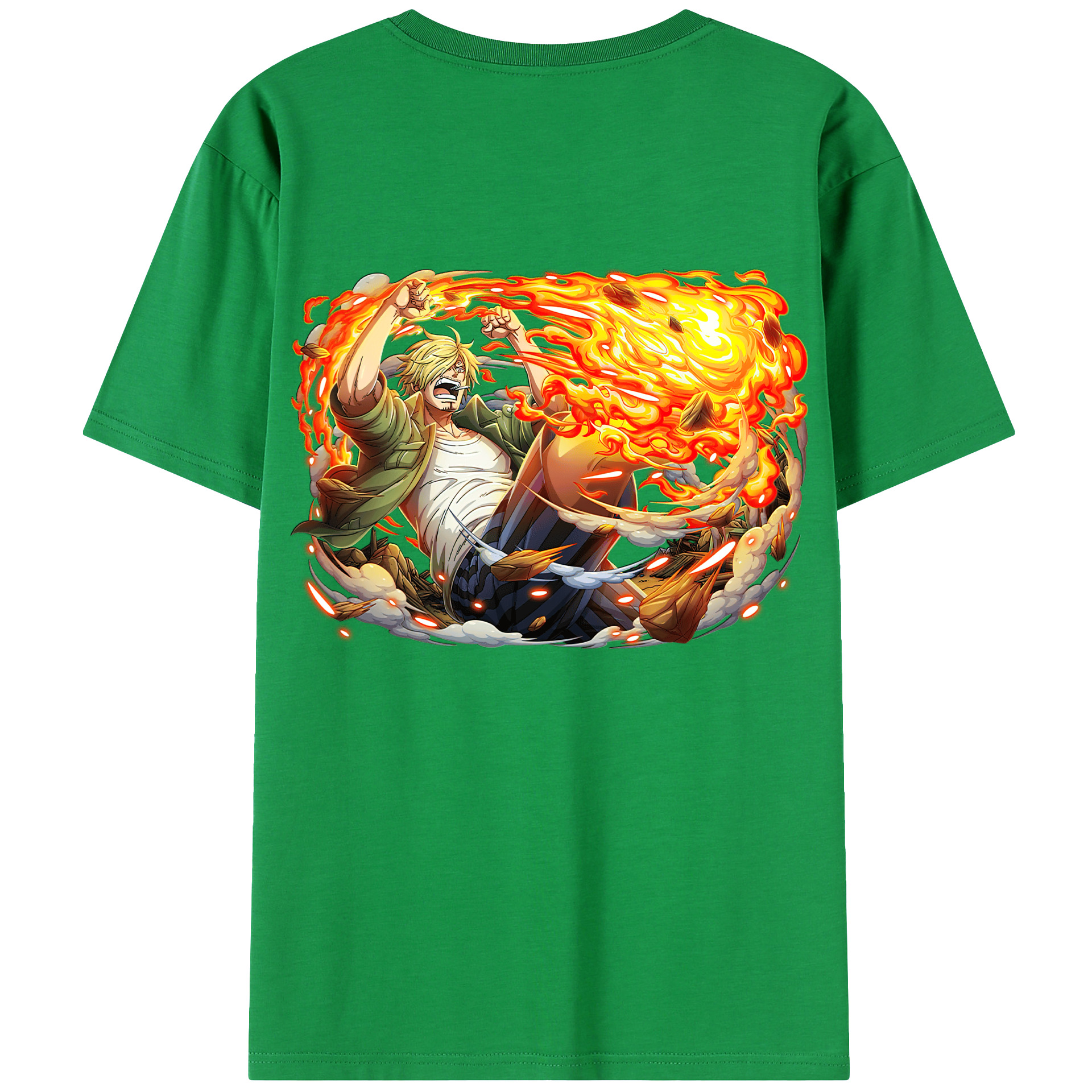（画像用） ワンピース サンジ ONE PIECE Sanji レディース半袖Tシャツ(バックプリント)