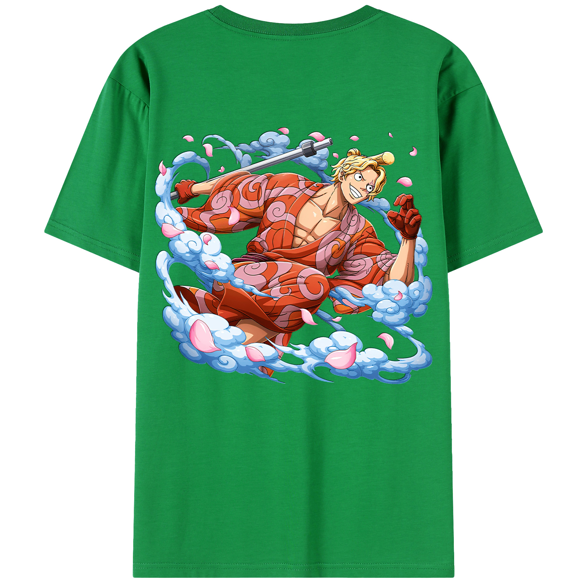 （画像用） ワンピース サンジ ONE PIECE Sanji レディース半袖Tシャツ(バックプリント)