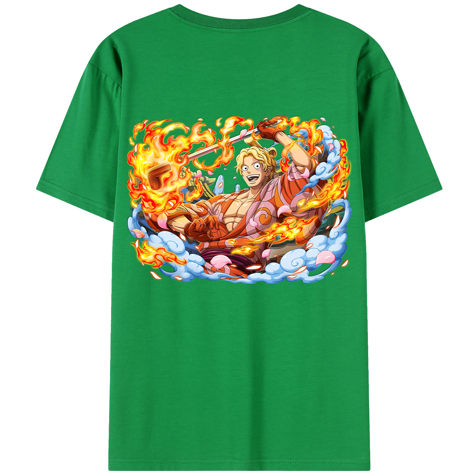 （画像用） ワンピース サンジ ONE PIECE Sanji レディース半袖Tシャツ(バックプリント)