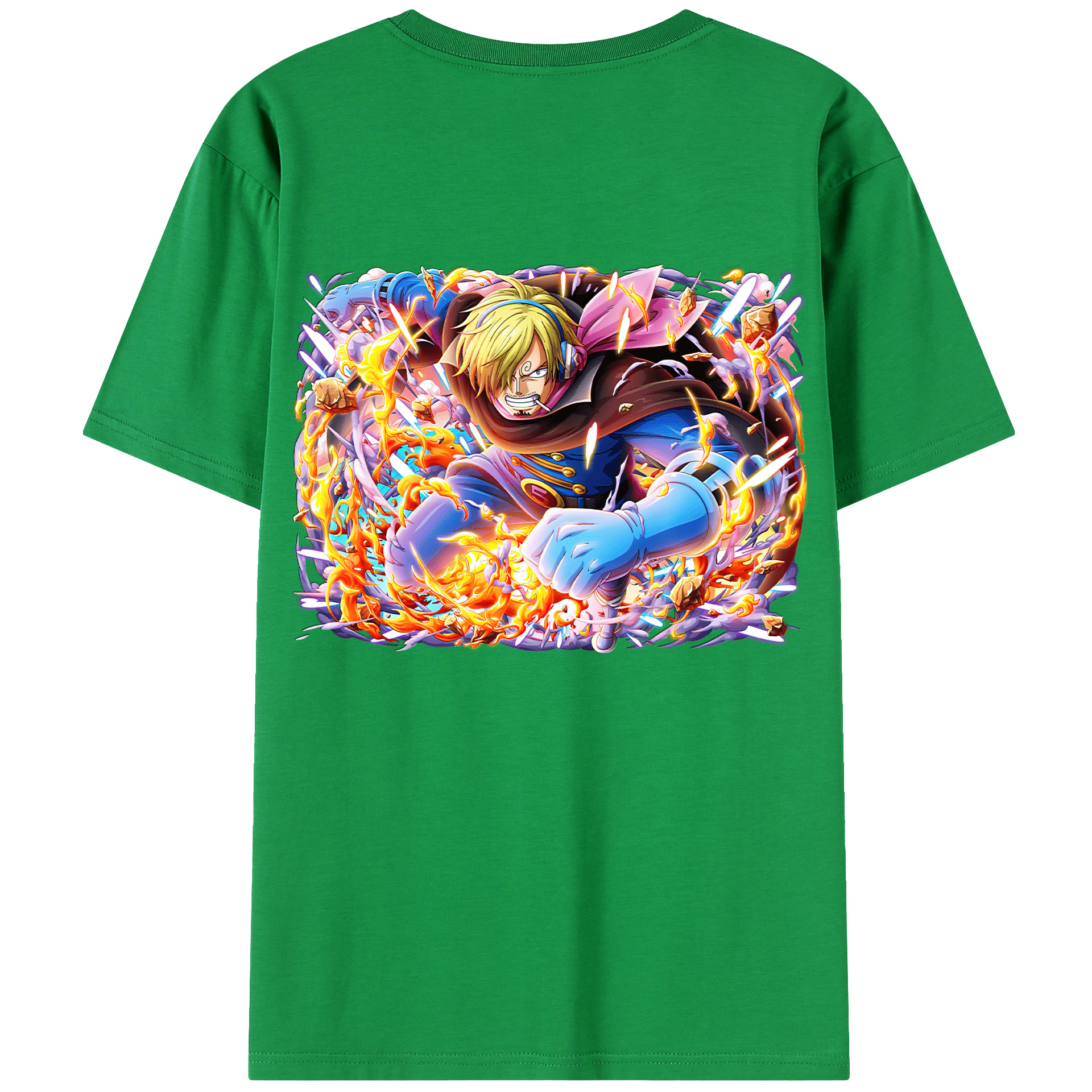 （画像用） ワンピース サンジ ONE PIECE Sanji レディース半袖Tシャツ(バックプリント)