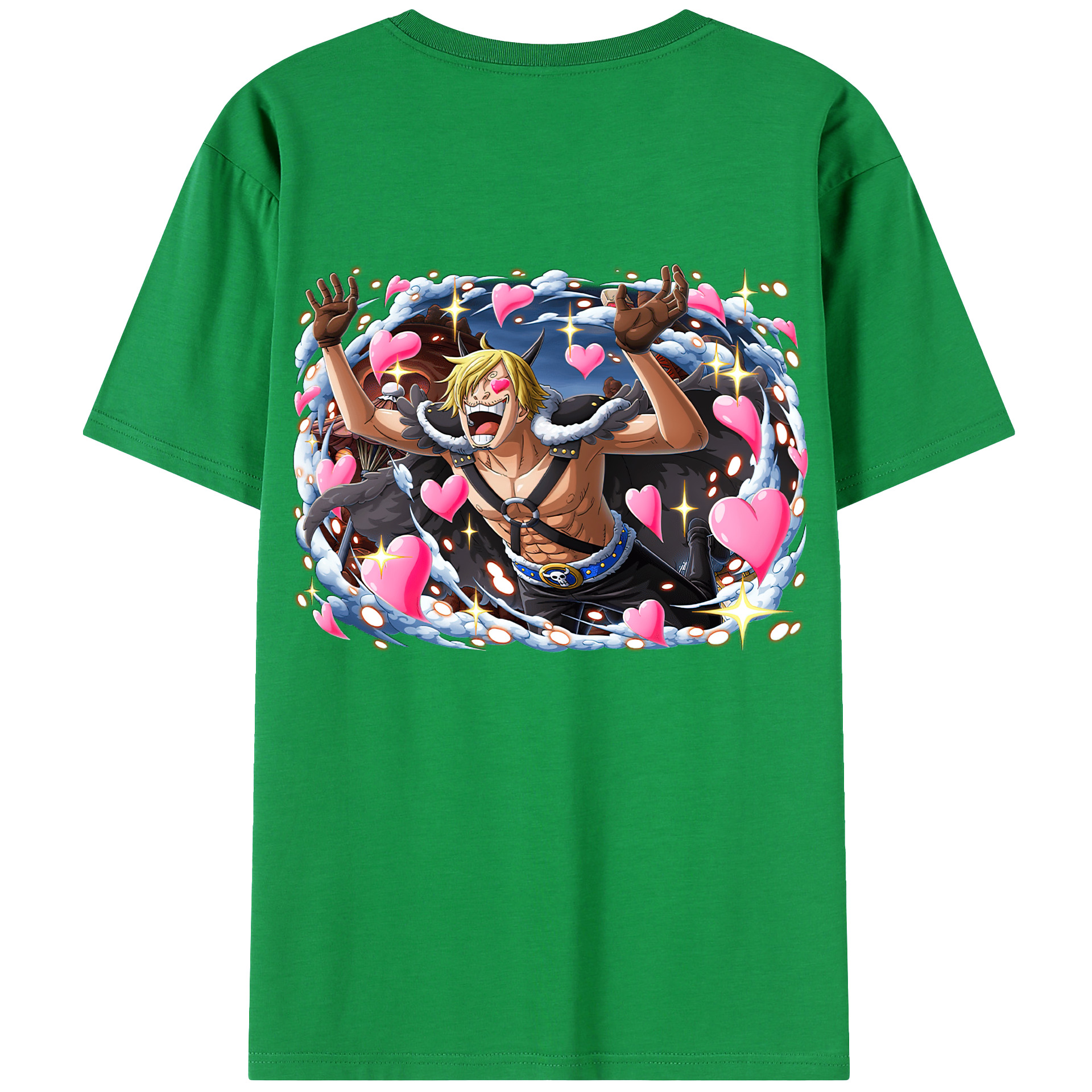 （画像用） ワンピース サンジ ONE PIECE Sanji レディース半袖Tシャツ(バックプリント)