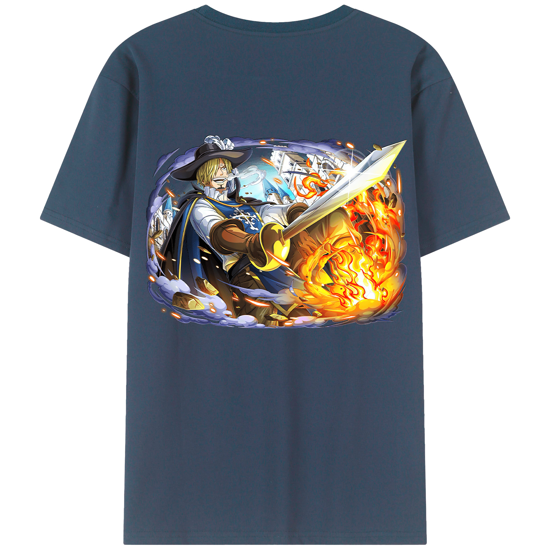 （画像用） ワンピース サンジ ONE PIECE Sanji レディース半袖Tシャツ(バックプリント)