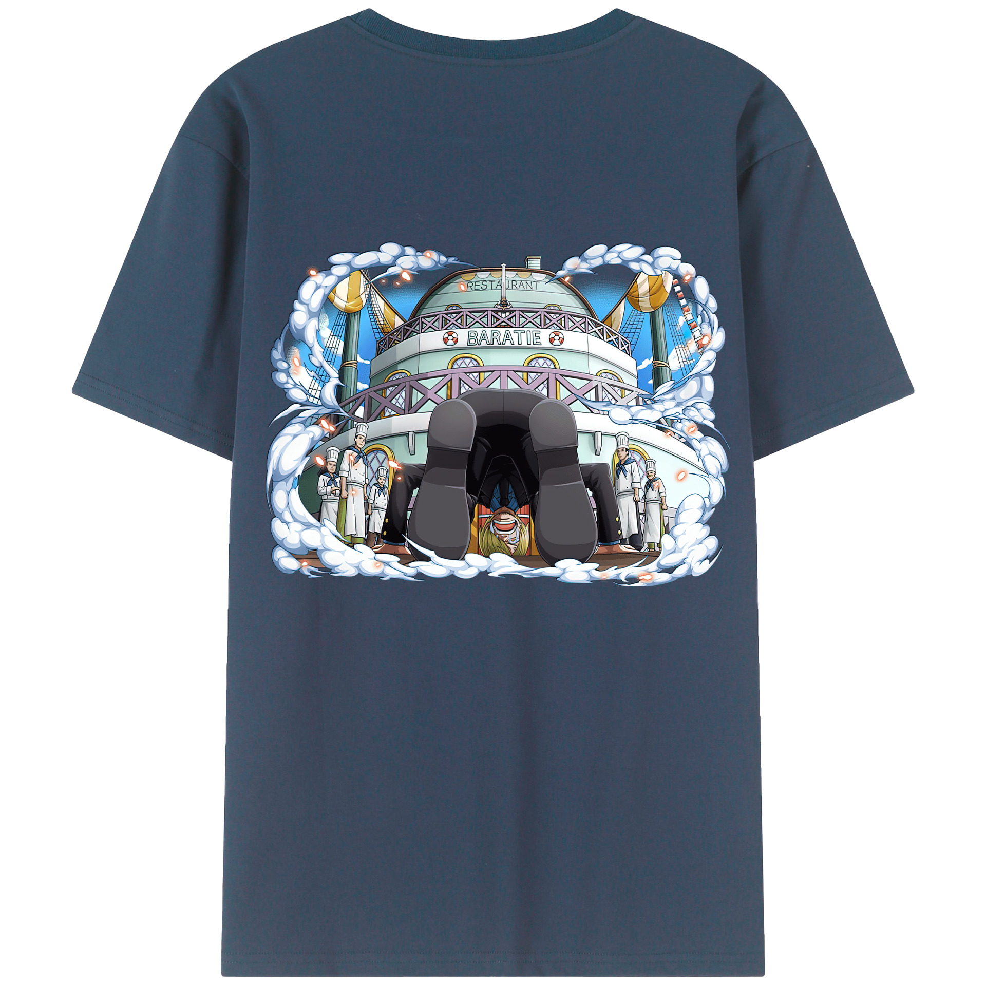 （画像用） ワンピース サンジ ONE PIECE Sanji レディース半袖Tシャツ(バックプリント)