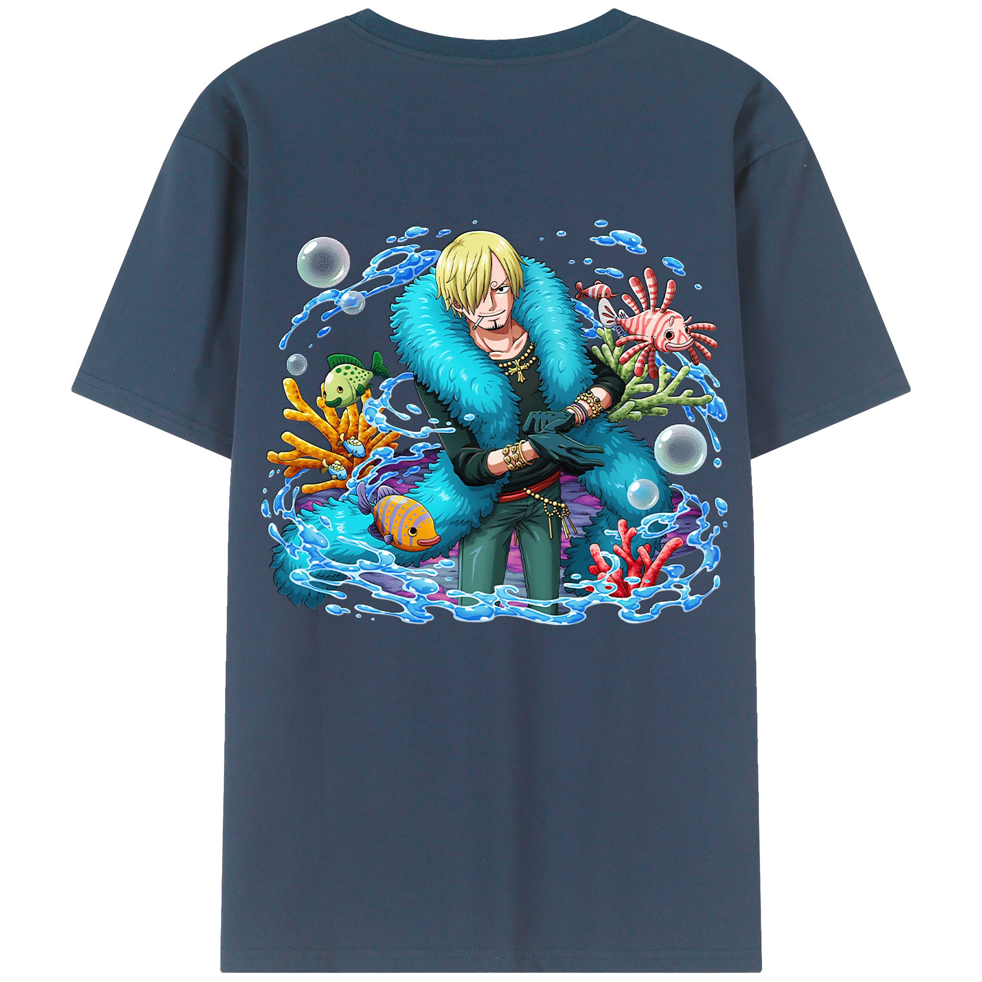 （画像用） ワンピース サンジ ONE PIECE Sanji レディース半袖Tシャツ(バックプリント)