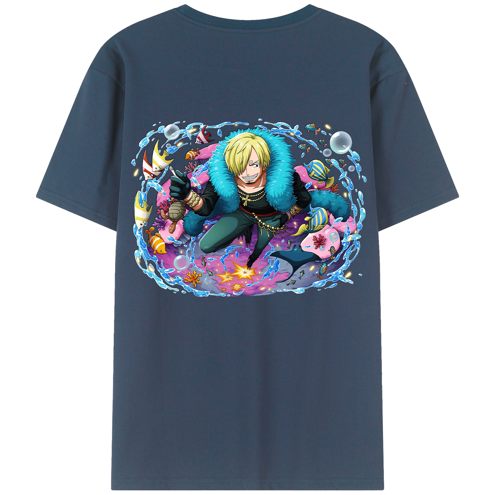 （画像用） ワンピース サンジ ONE PIECE Sanji レディース半袖Tシャツ(バックプリント)
