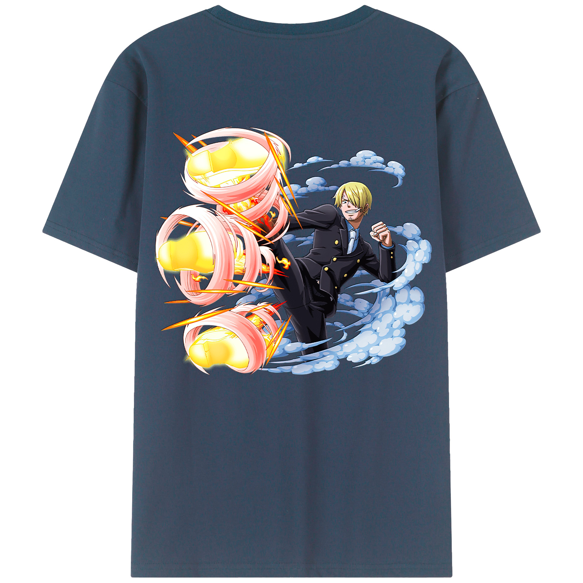 （画像用） ワンピース サンジ ONE PIECE Sanji レディース半袖Tシャツ(バックプリント)