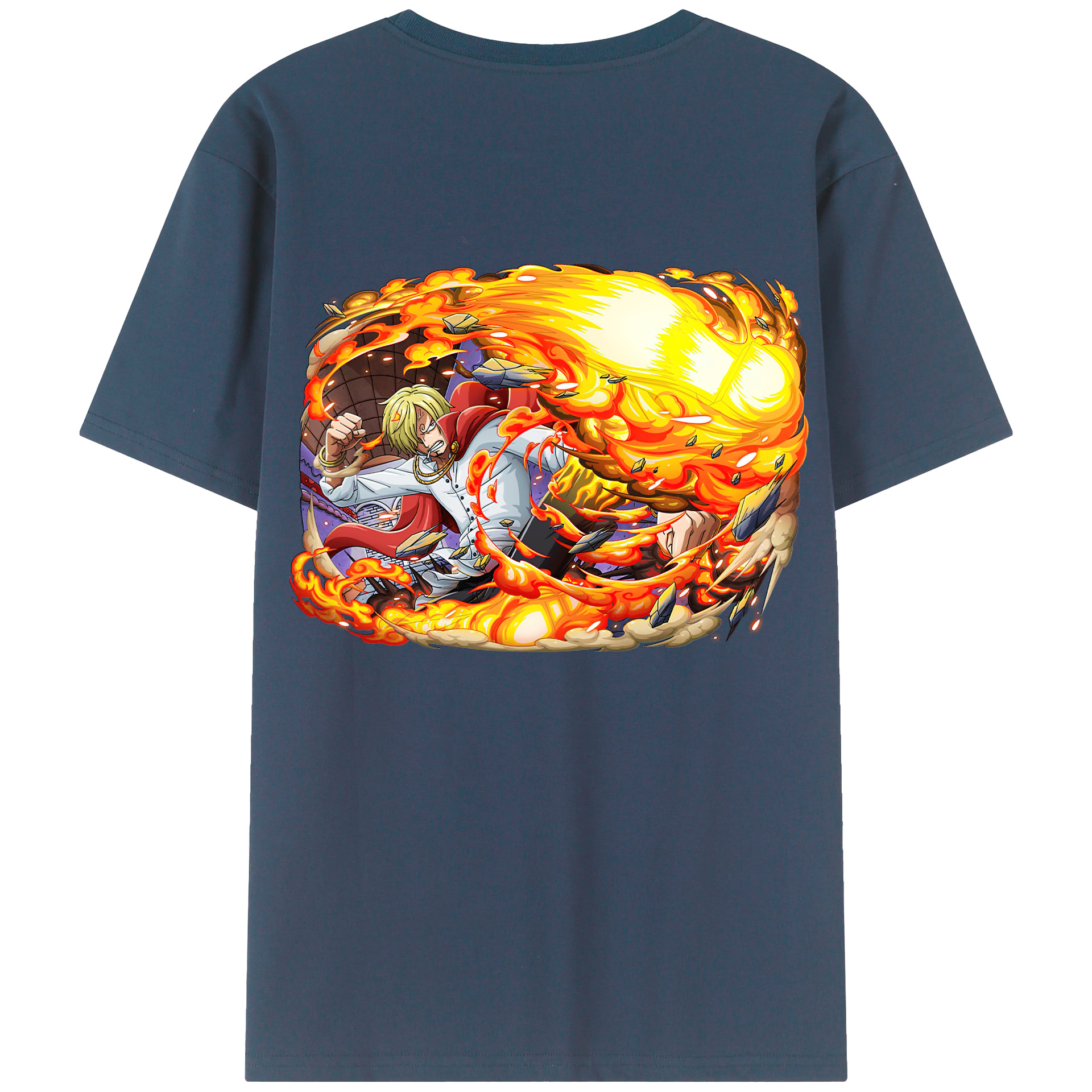 （画像用） ワンピース サンジ ONE PIECE Sanji レディース半袖Tシャツ(バックプリント)