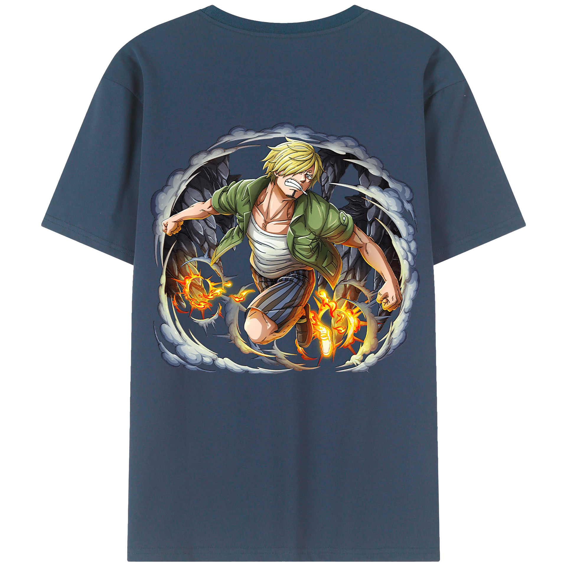 （画像用） ワンピース サンジ ONE PIECE Sanji レディース半袖Tシャツ(バックプリント)