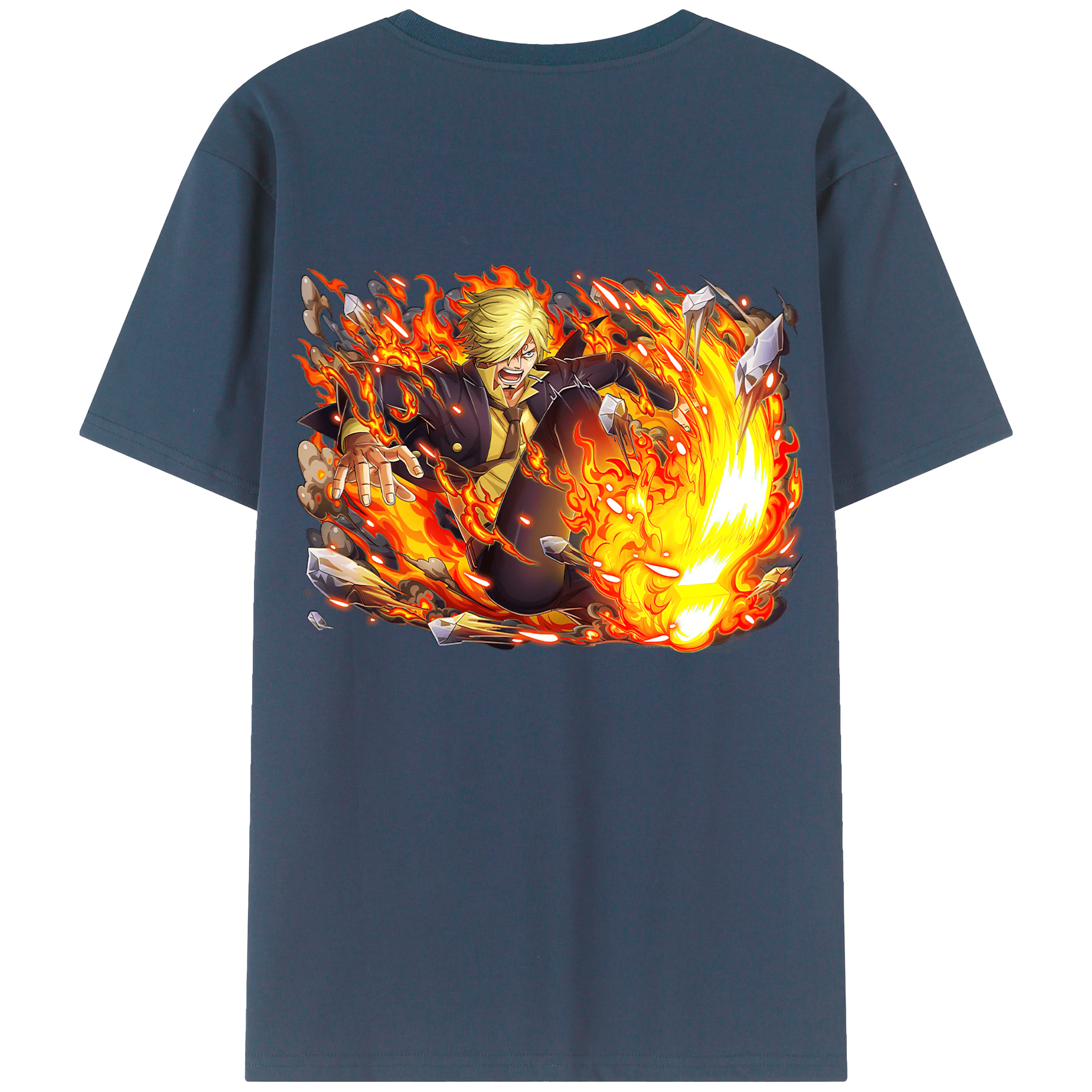 （画像用） ワンピース サンジ ONE PIECE Sanji レディース半袖Tシャツ(バックプリント)