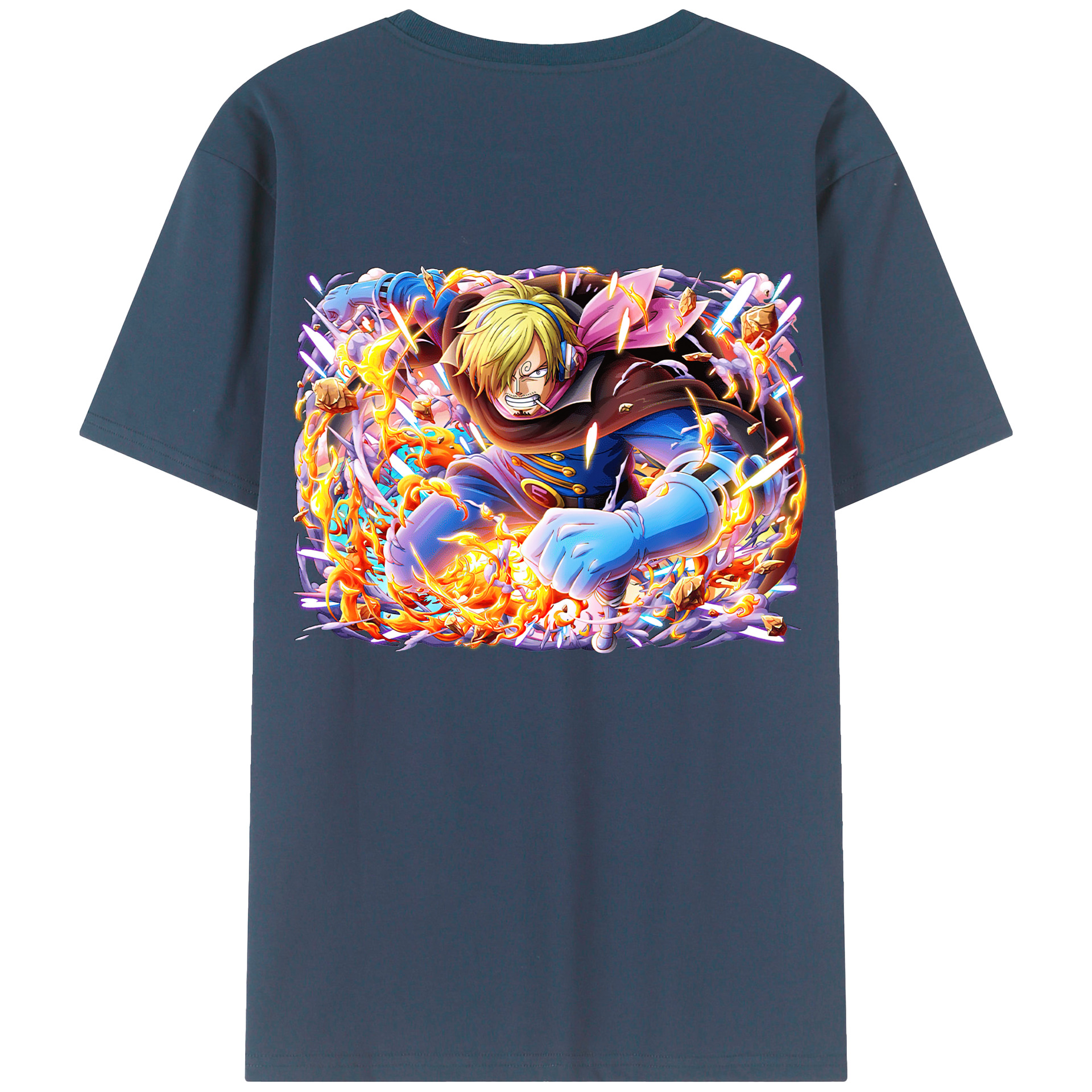 （画像用） ワンピース サンジ ONE PIECE Sanji レディース半袖Tシャツ(バックプリント)
