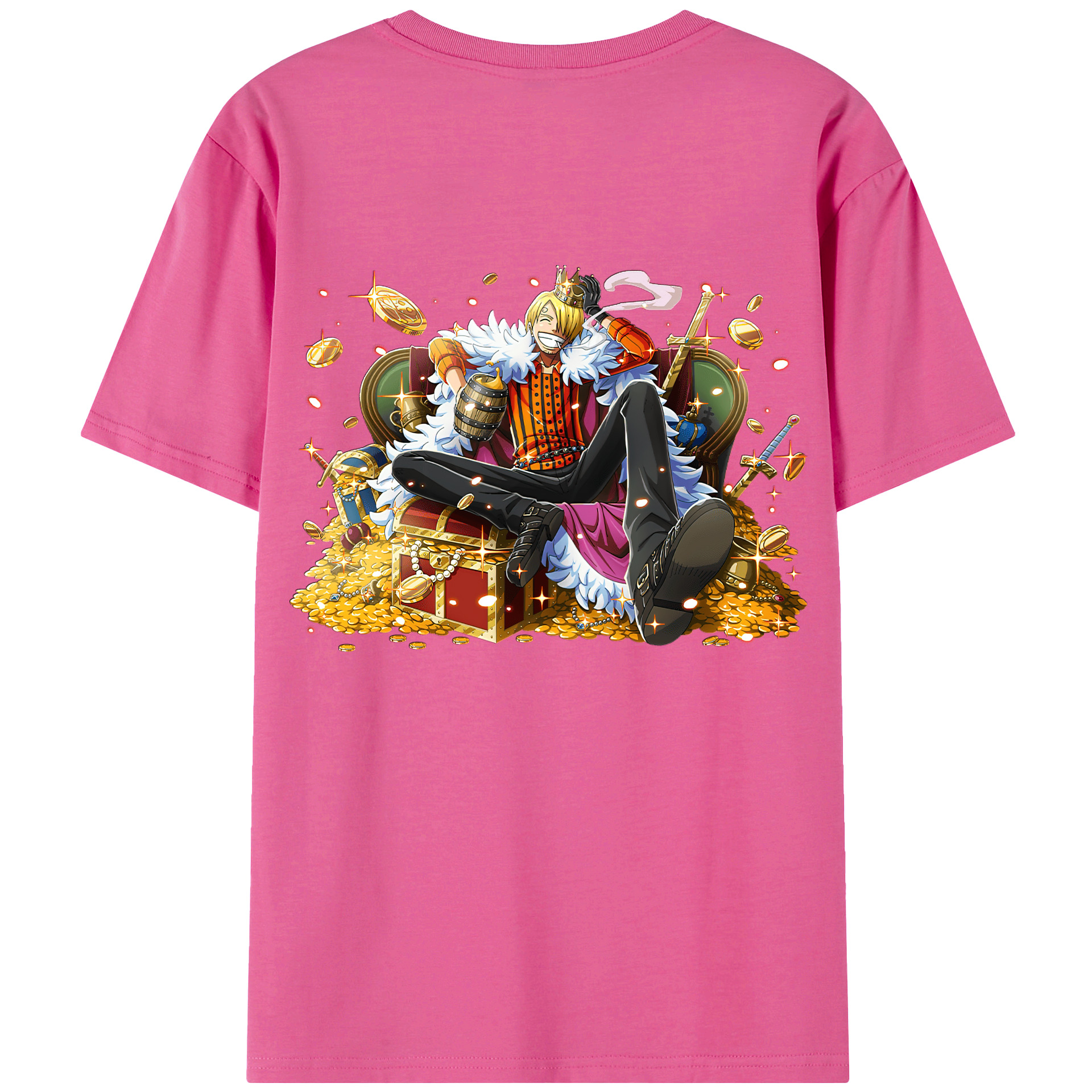 （画像用） ワンピース サンジ ONE PIECE Sanji レディース半袖Tシャツ(バックプリント)