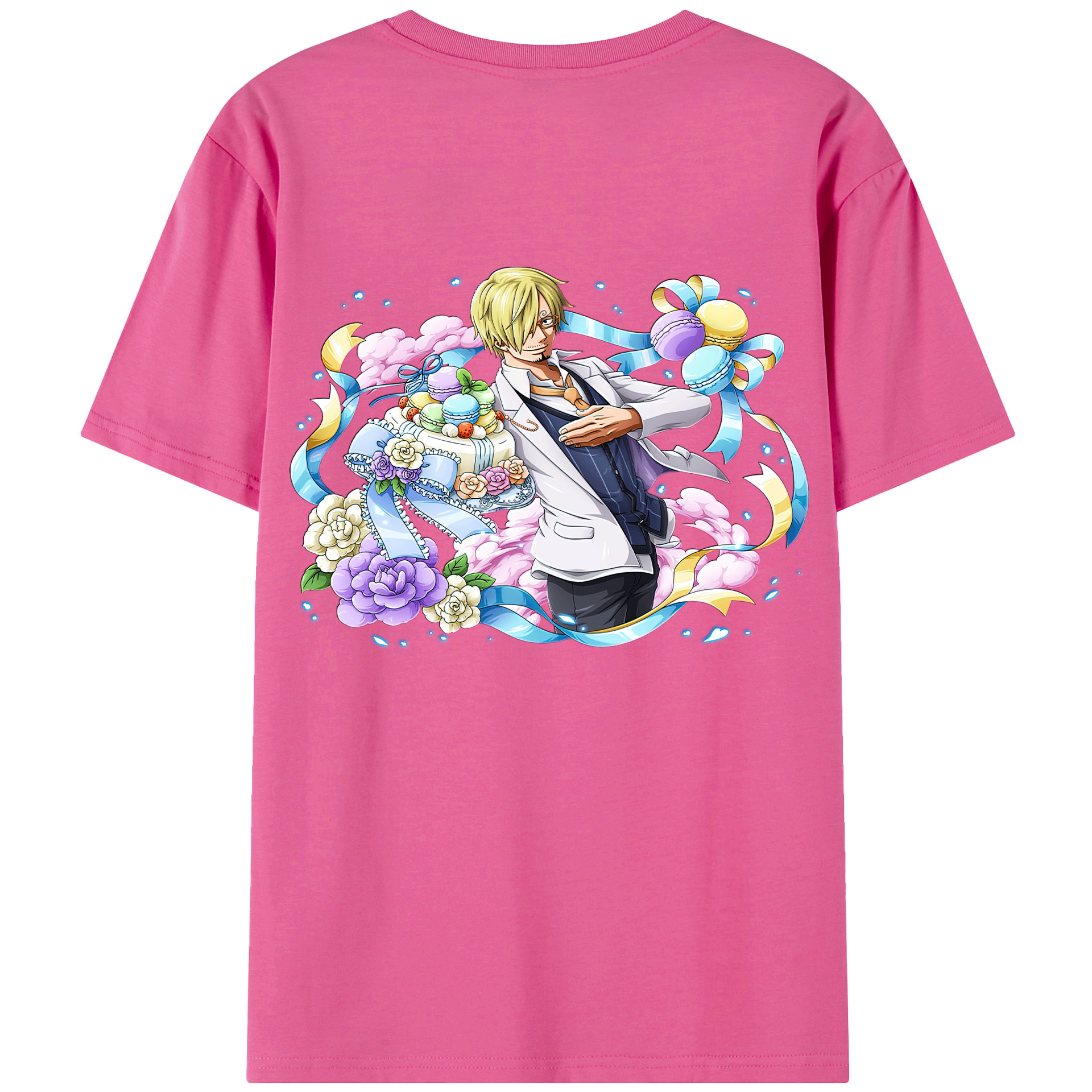 （画像用） ワンピース サンジ ONE PIECE Sanji レディース半袖Tシャツ(バックプリント)