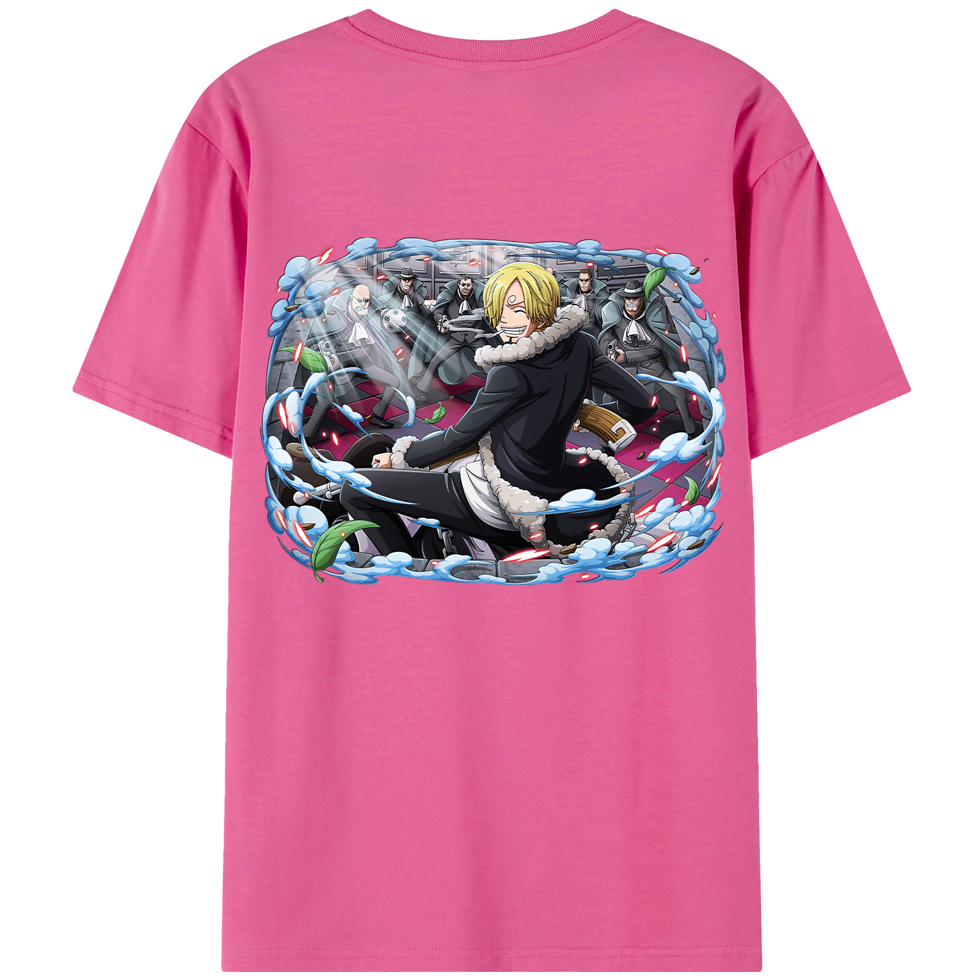 （画像用） ワンピース サンジ ONE PIECE Sanji レディース半袖Tシャツ(バックプリント)