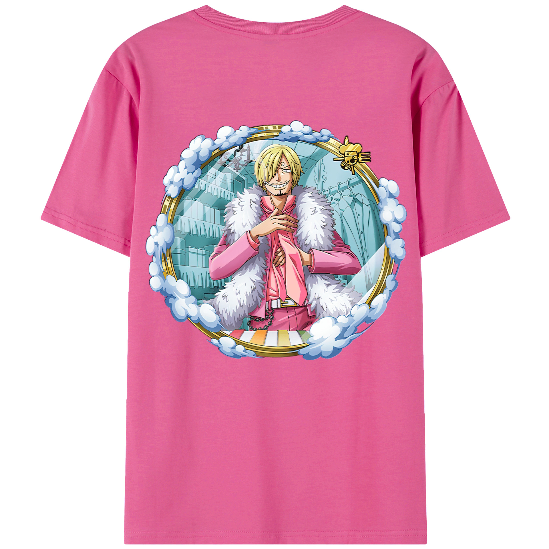 （画像用） ワンピース サンジ ONE PIECE Sanji レディース半袖Tシャツ(バックプリント)