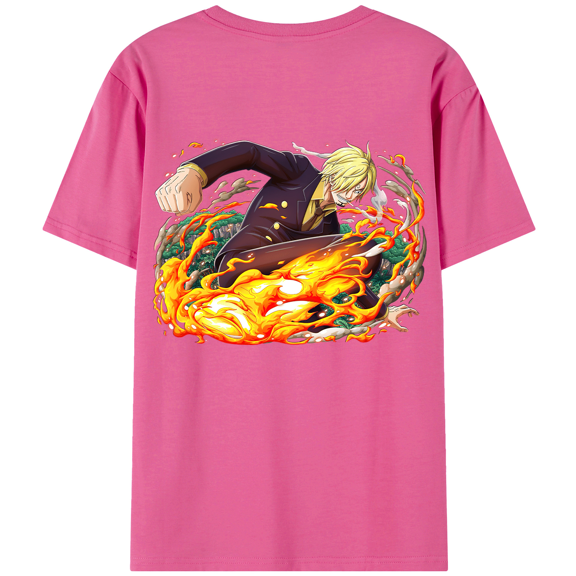（画像用） ワンピース サンジ ONE PIECE Sanji レディース半袖Tシャツ(バックプリント)