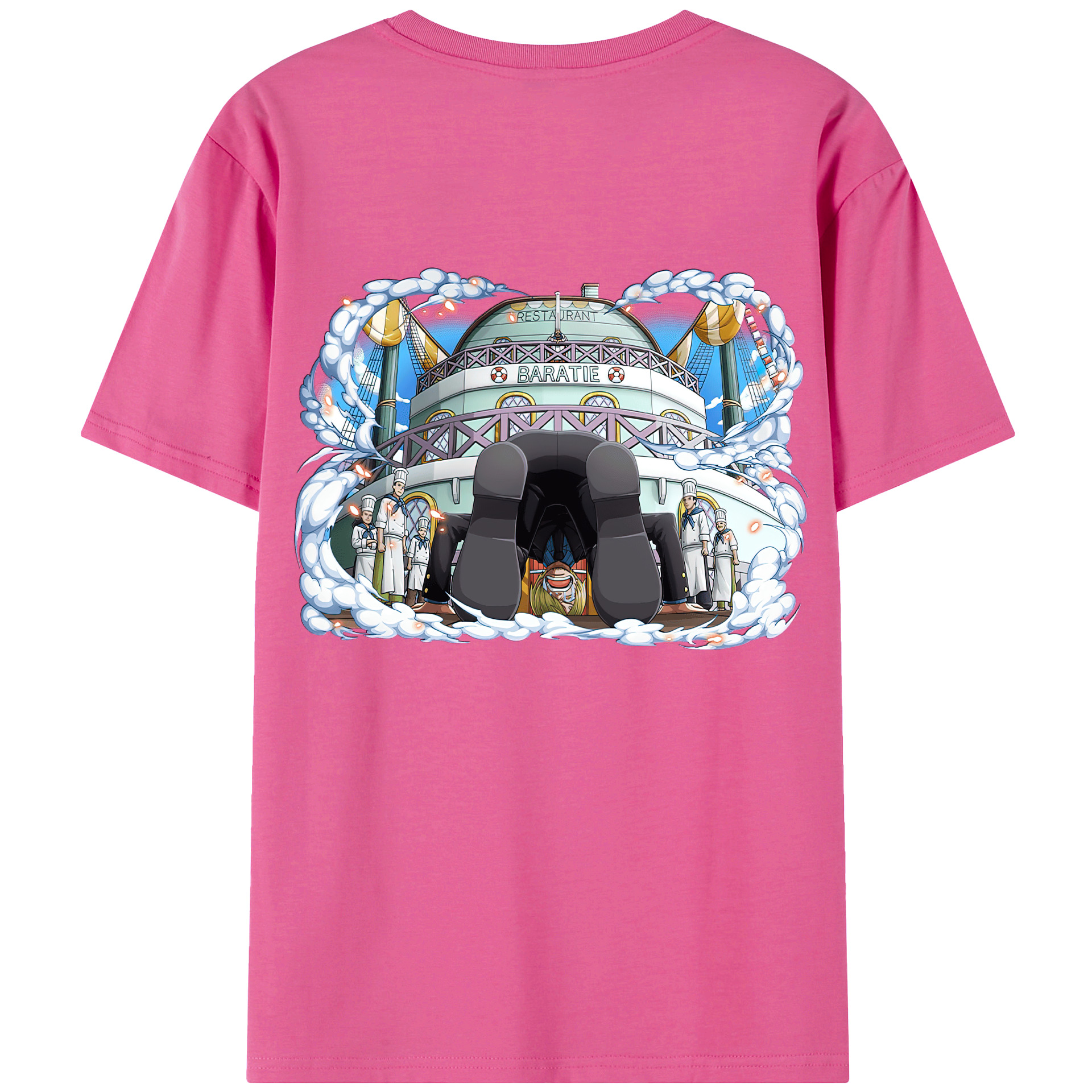 （画像用） ワンピース サンジ ONE PIECE Sanji レディース半袖Tシャツ(バックプリント)