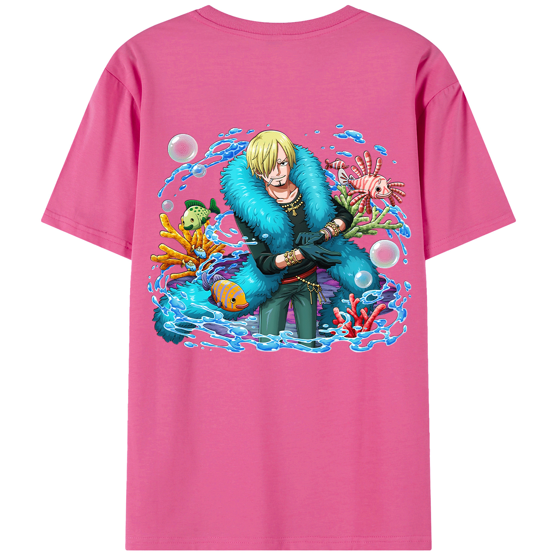 （画像用） ワンピース サンジ ONE PIECE Sanji レディース半袖Tシャツ(バックプリント)