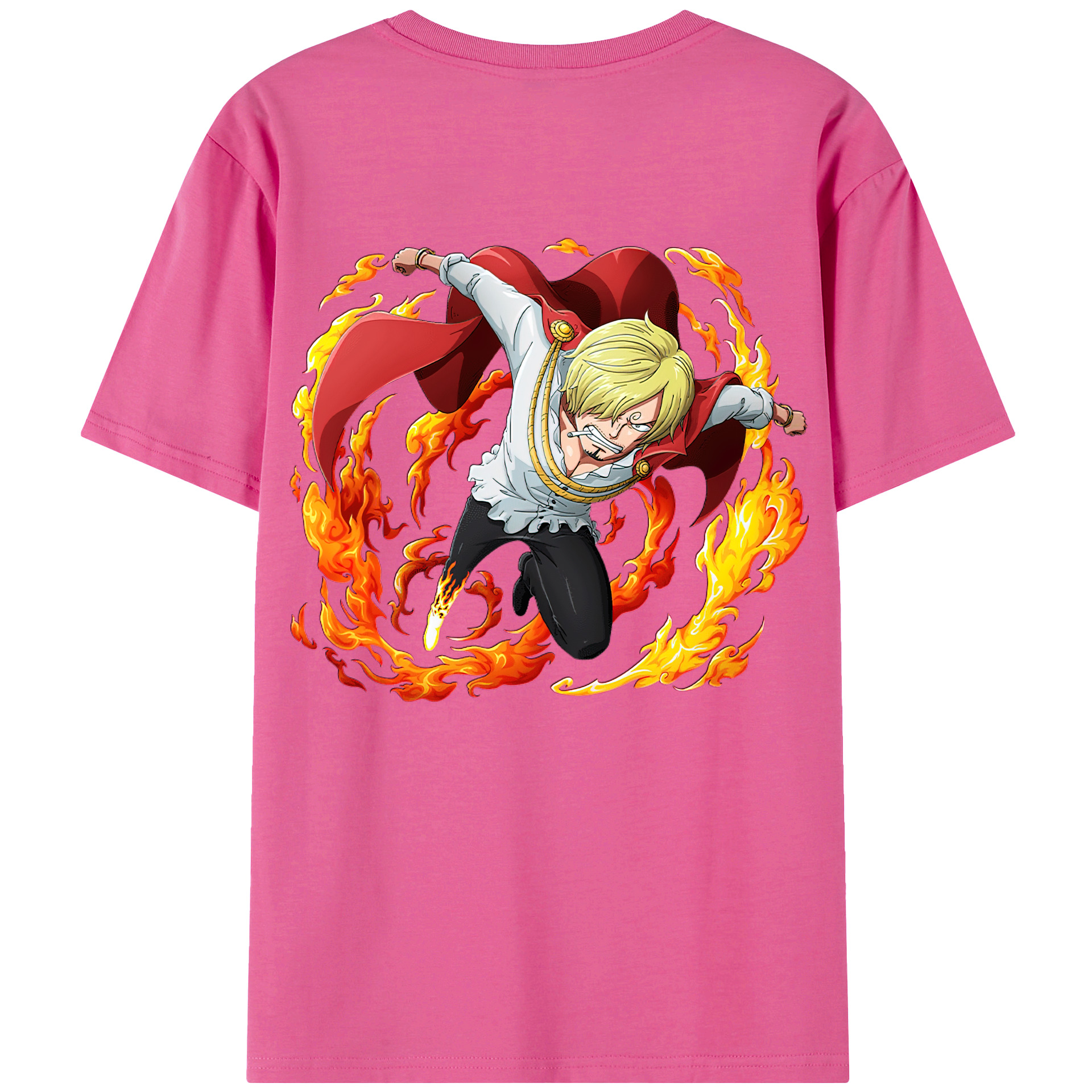 （画像用） ワンピース サンジ ONE PIECE Sanji レディース半袖Tシャツ(バックプリント)