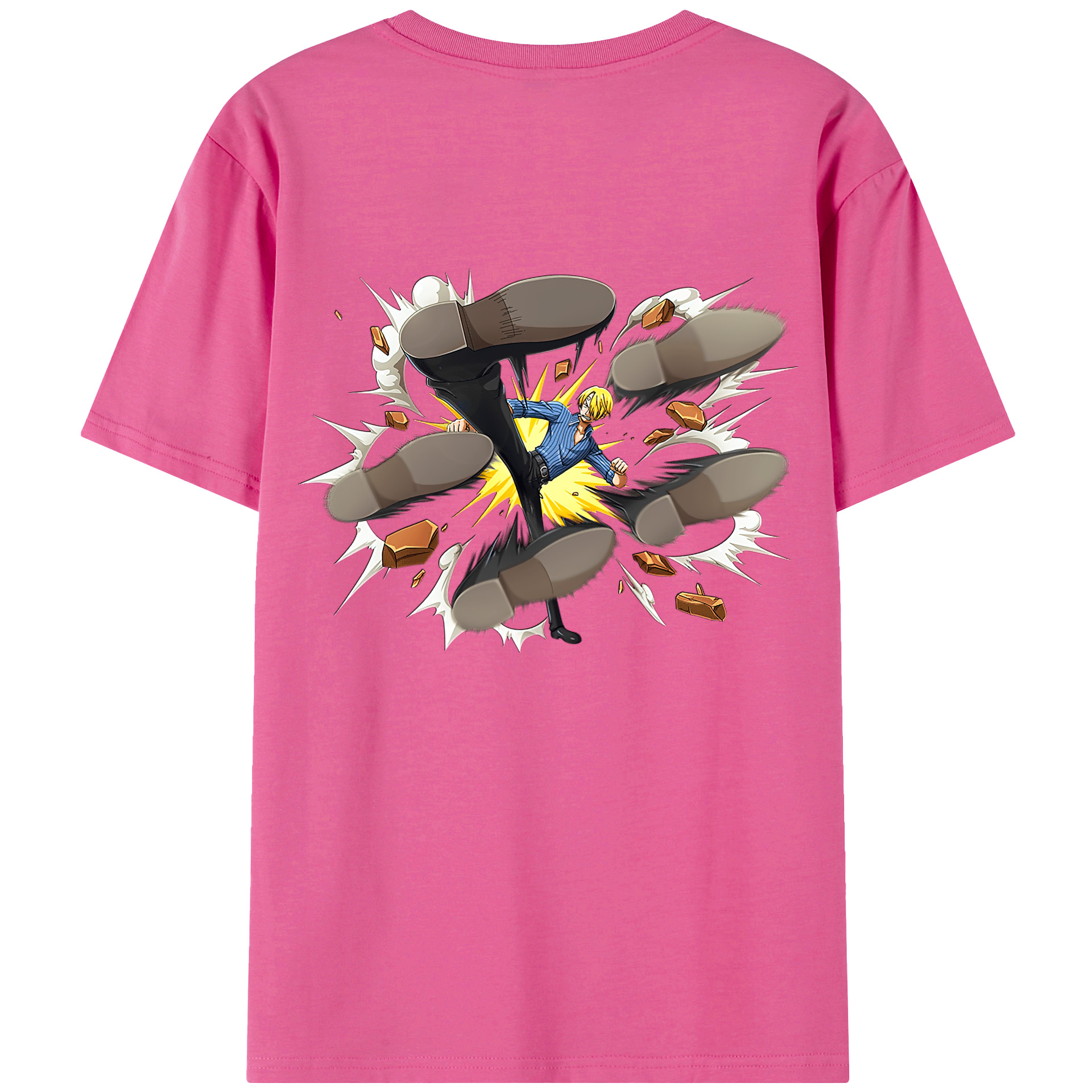 （画像用） ワンピース サンジ ONE PIECE Sanji レディース半袖Tシャツ(バックプリント)