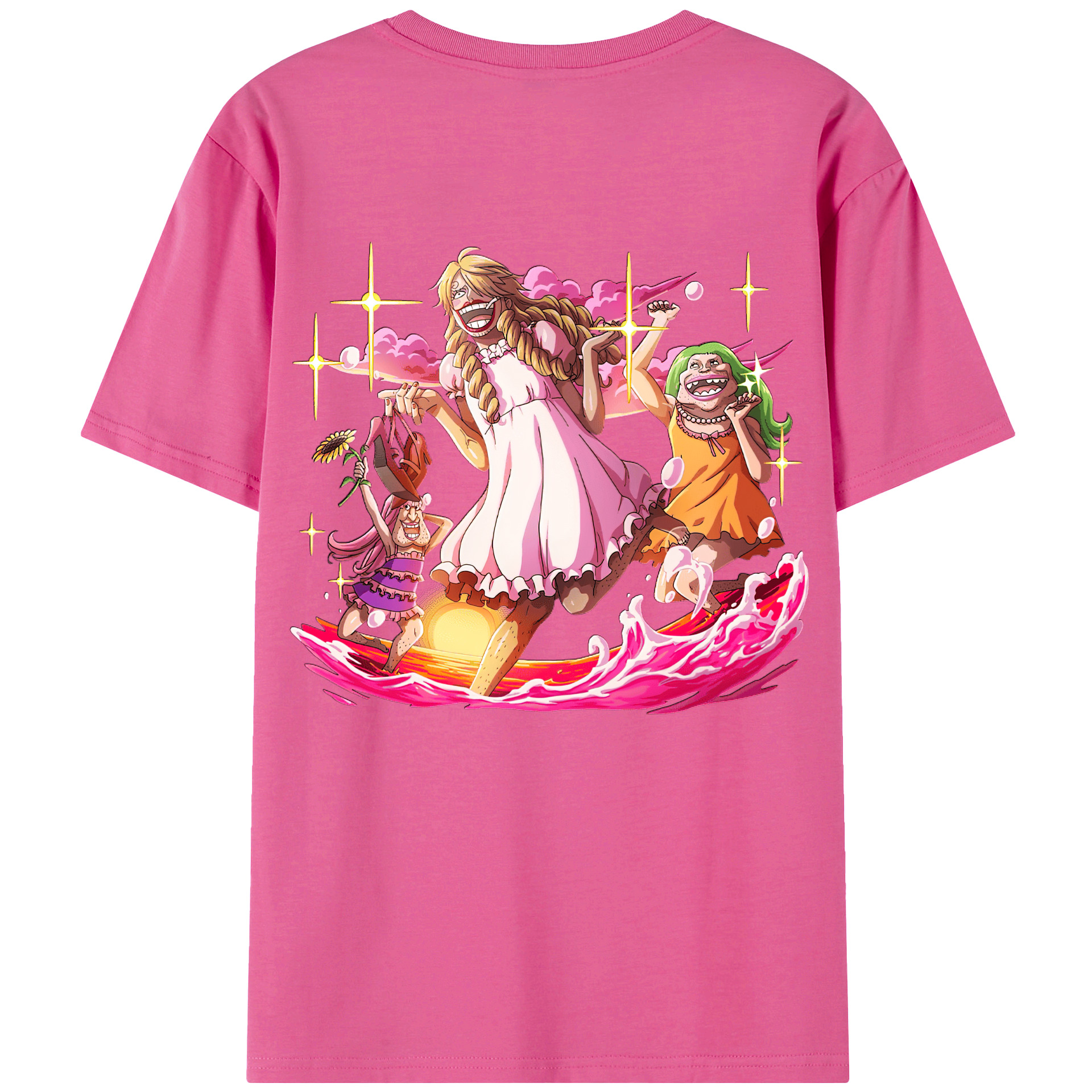 （画像用） ワンピース サンジ ONE PIECE Sanji レディース半袖Tシャツ(バックプリント)