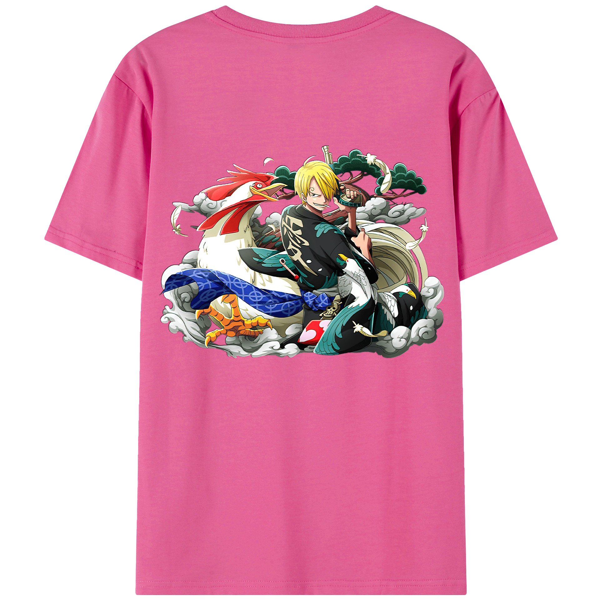 （画像用） ワンピース サンジ ONE PIECE Sanji レディース半袖Tシャツ(バックプリント)