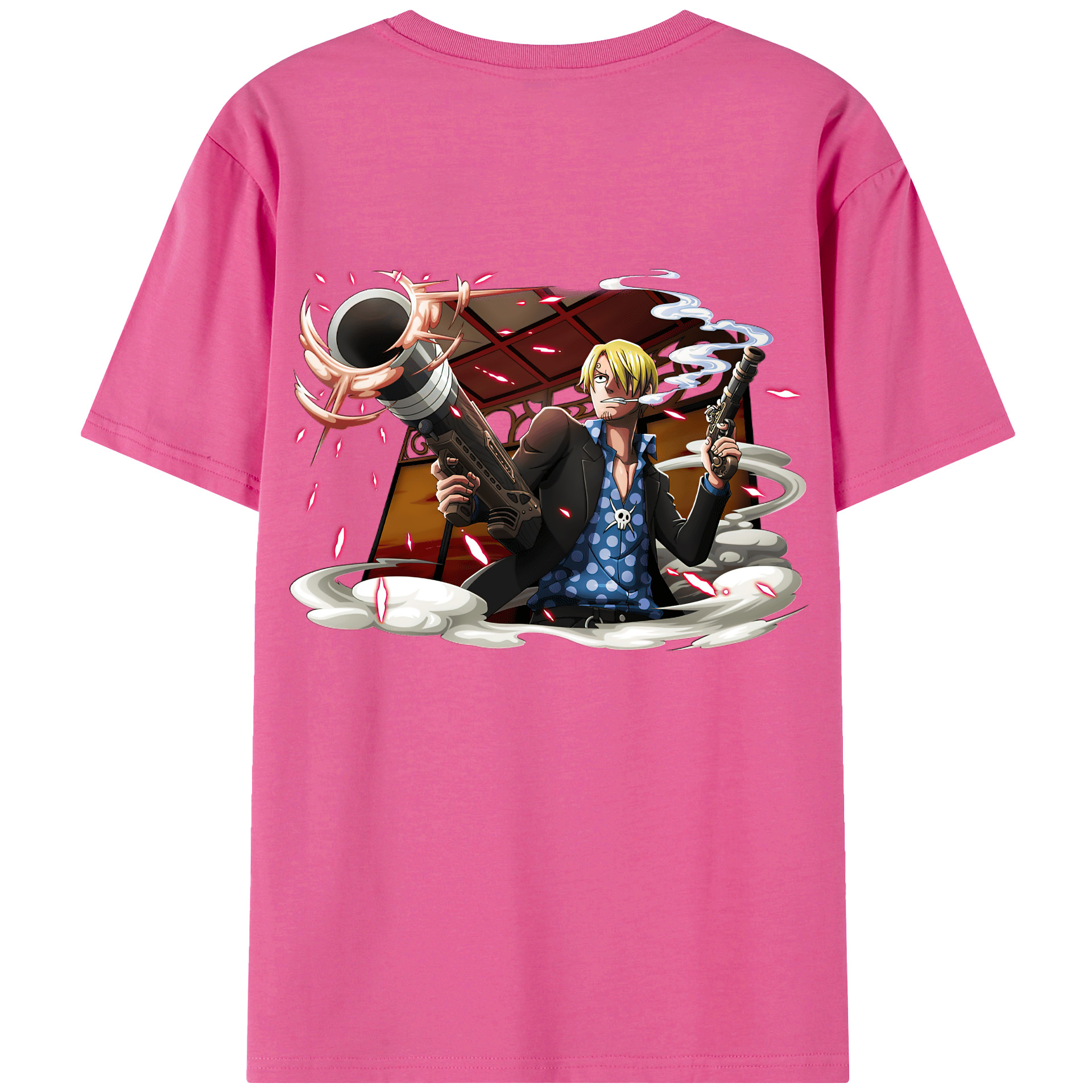 （画像用） ワンピース サンジ ONE PIECE Sanji レディース半袖Tシャツ(バックプリント)