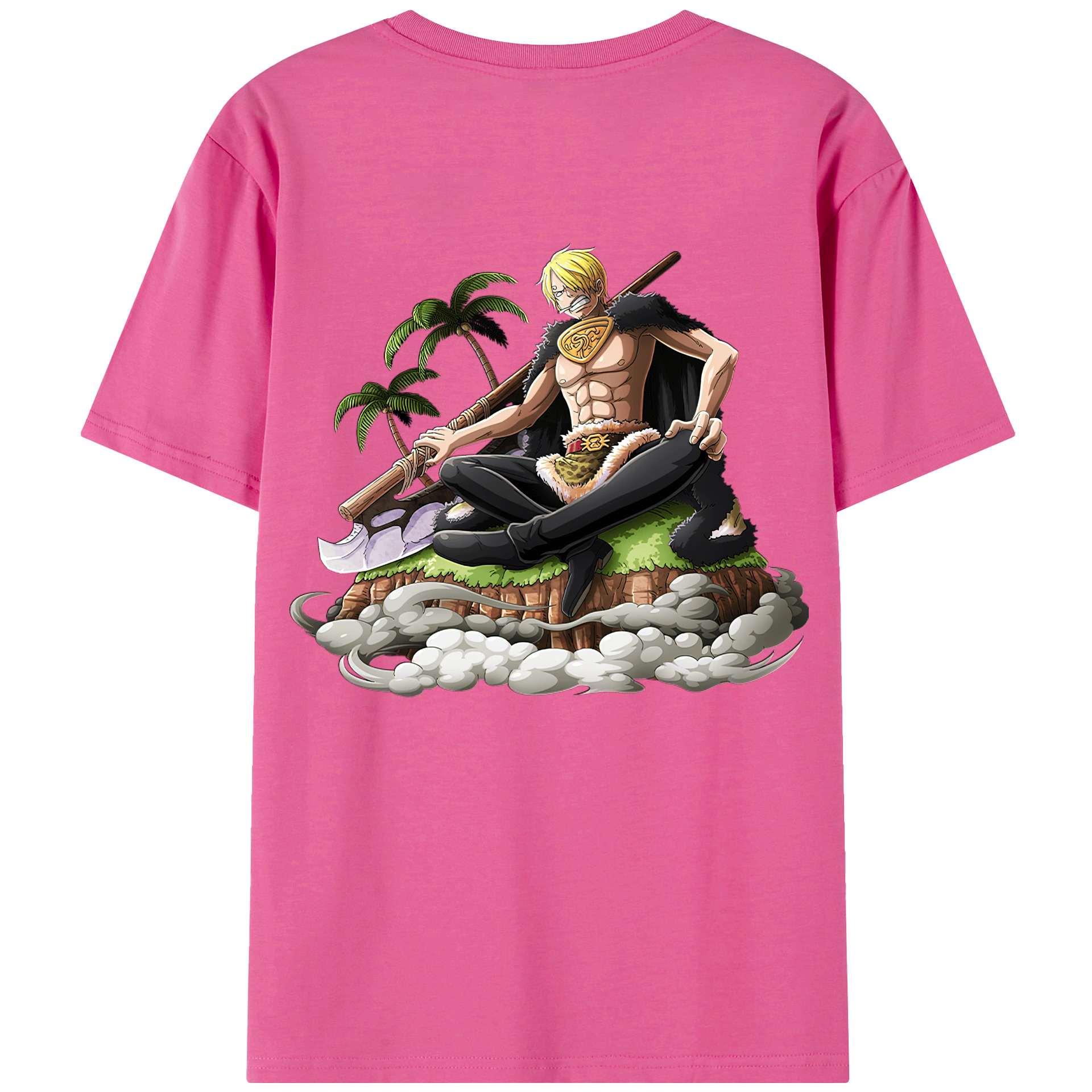 （画像用） ワンピース サンジ ONE PIECE Sanji レディース半袖Tシャツ(バックプリント)