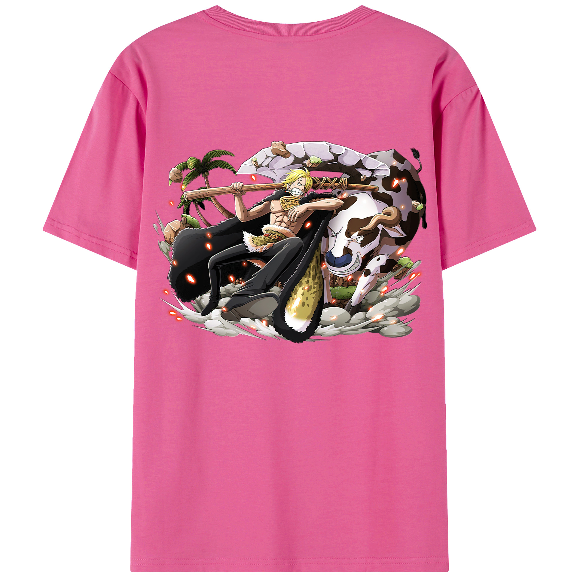 （画像用） ワンピース サンジ ONE PIECE Sanji レディース半袖Tシャツ(バックプリント)