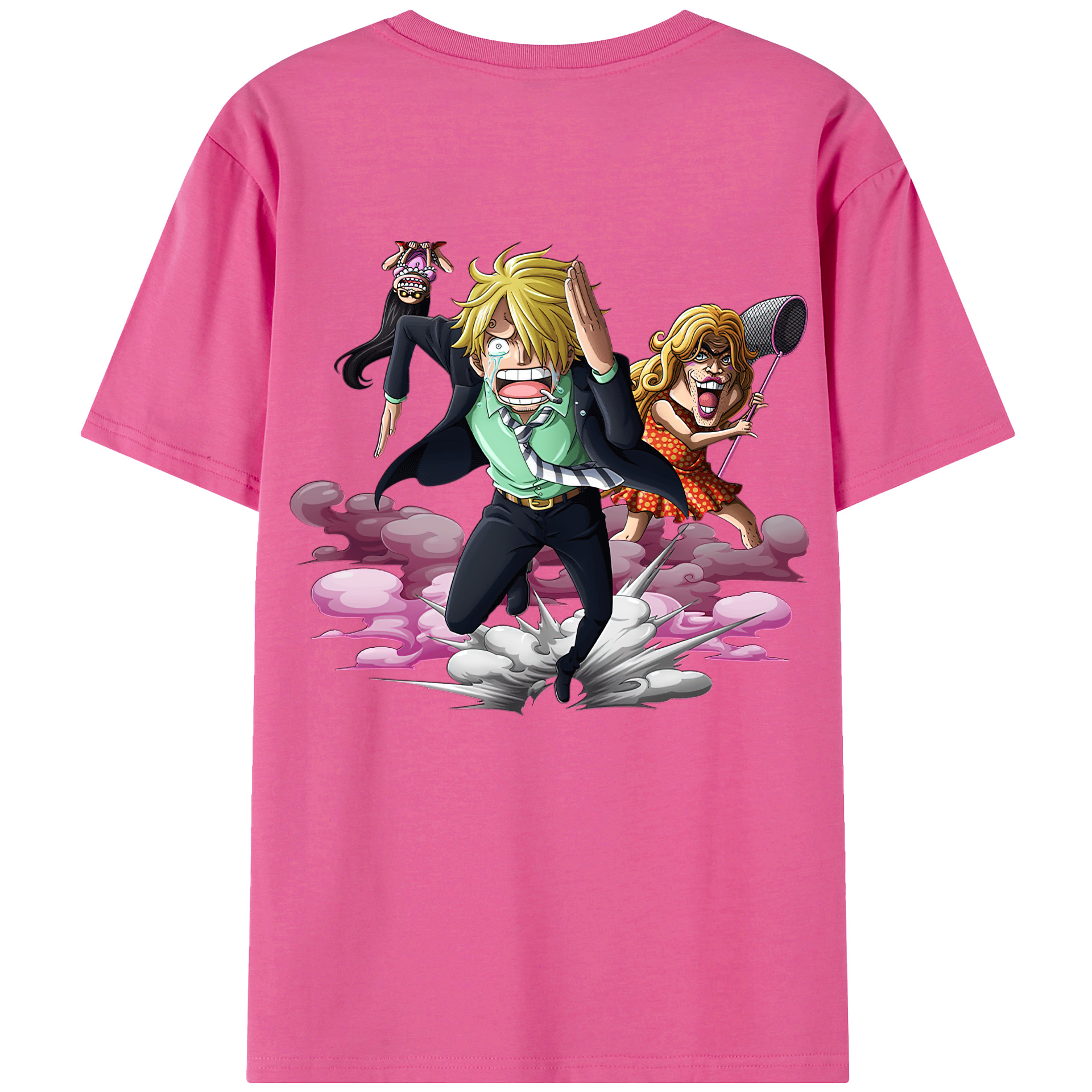 （画像用） ワンピース サンジ ONE PIECE Sanji レディース半袖Tシャツ(バックプリント)