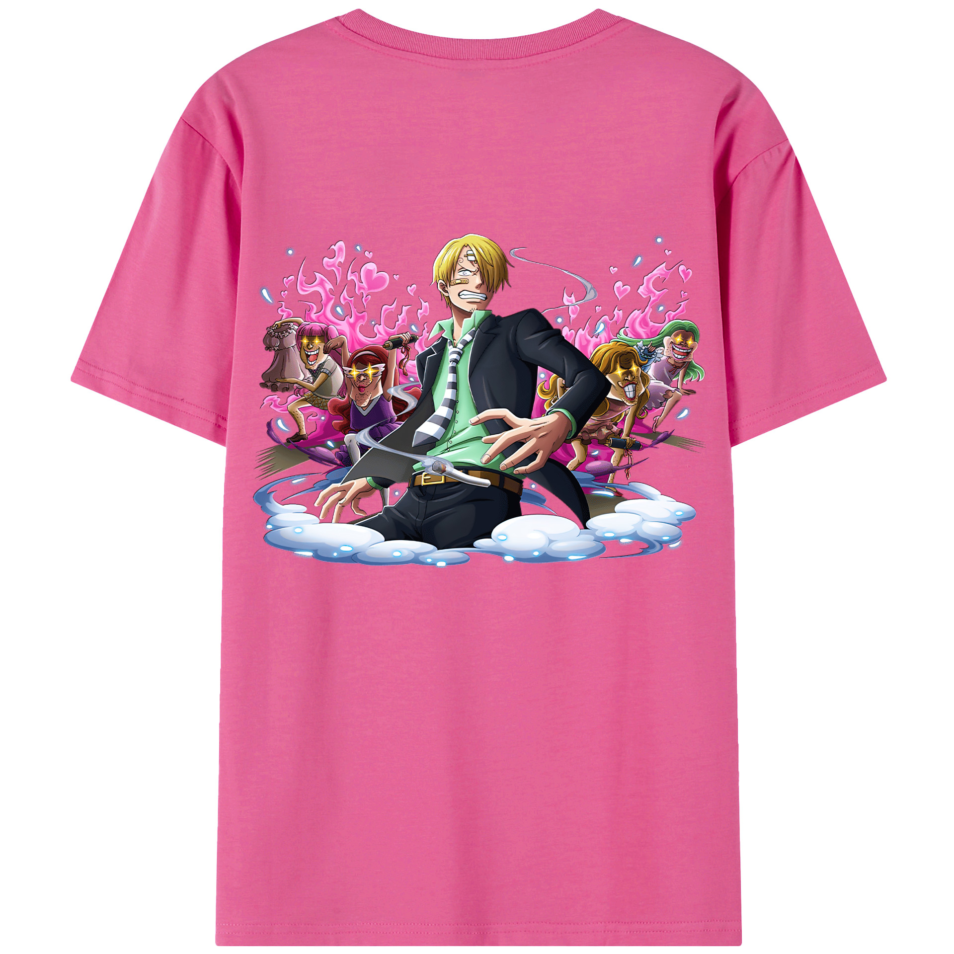 （画像用） ワンピース サンジ ONE PIECE Sanji レディース半袖Tシャツ(バックプリント)