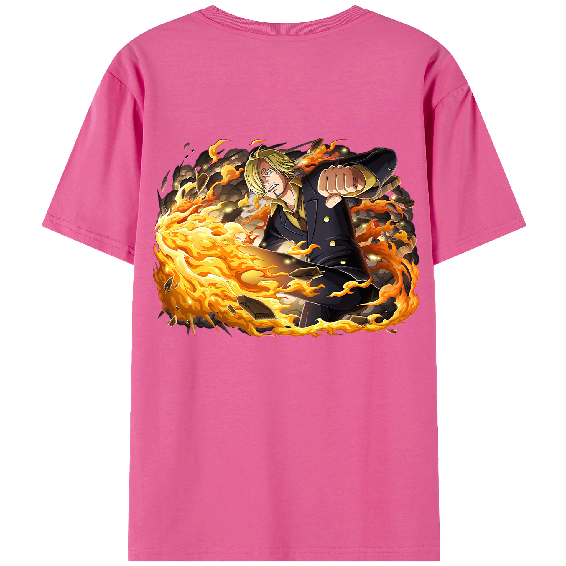 （画像用） ワンピース サンジ ONE PIECE Sanji レディース半袖Tシャツ(バックプリント)