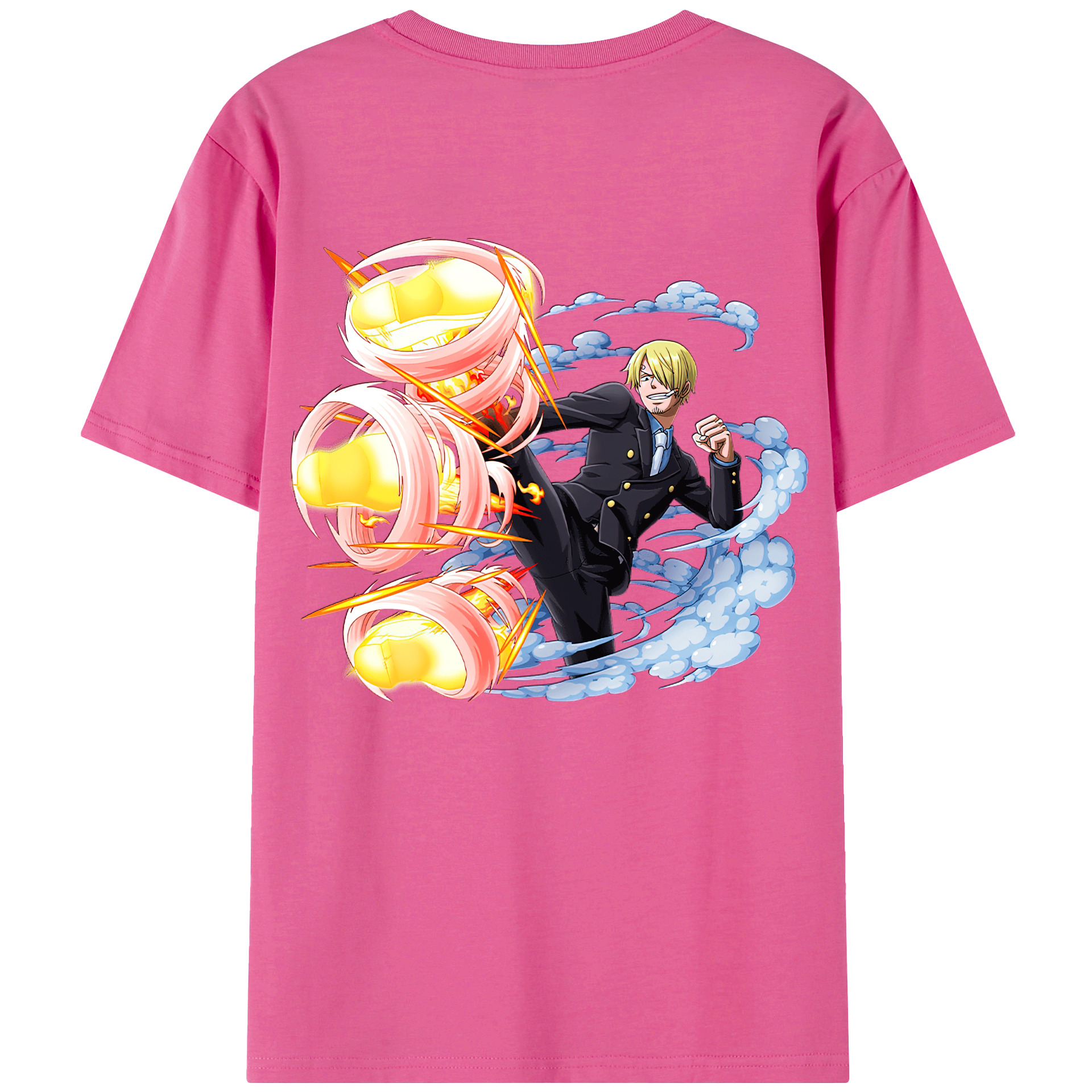 （画像用） ワンピース サンジ ONE PIECE Sanji レディース半袖Tシャツ(バックプリント)