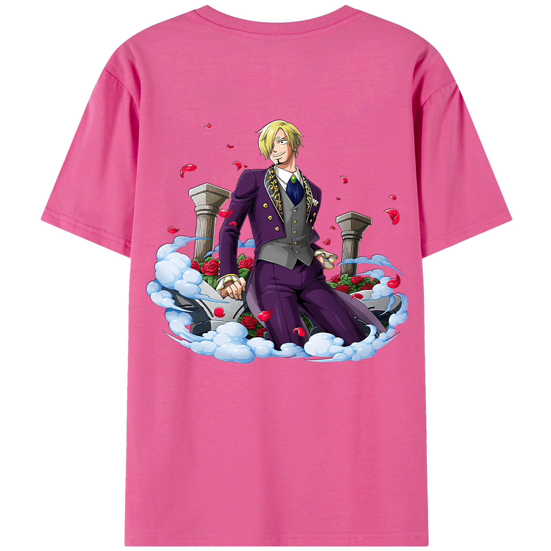 （画像用） ワンピース サンジ ONE PIECE Sanji レディース半袖Tシャツ(バックプリント)