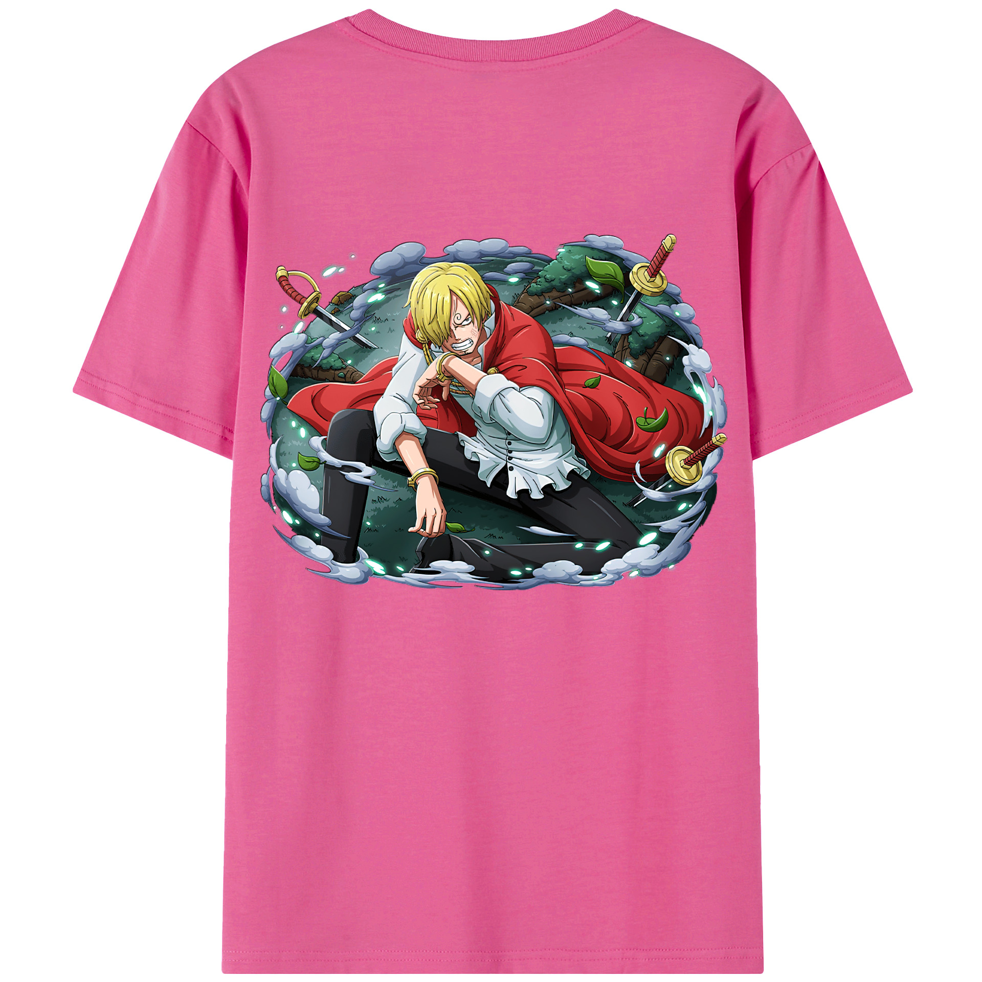 （画像用） ワンピース サンジ ONE PIECE Sanji レディース半袖Tシャツ(バックプリント)