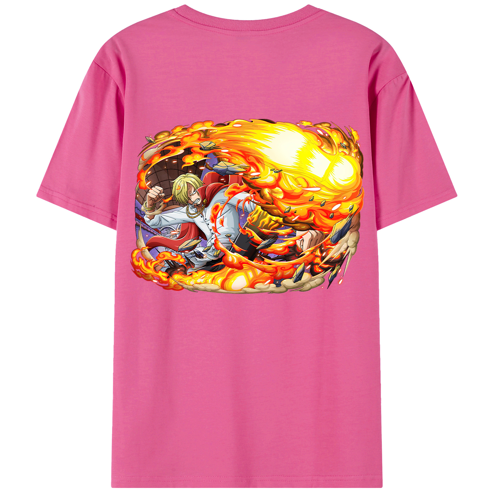 （画像用） ワンピース サンジ ONE PIECE Sanji レディース半袖Tシャツ(バックプリント)