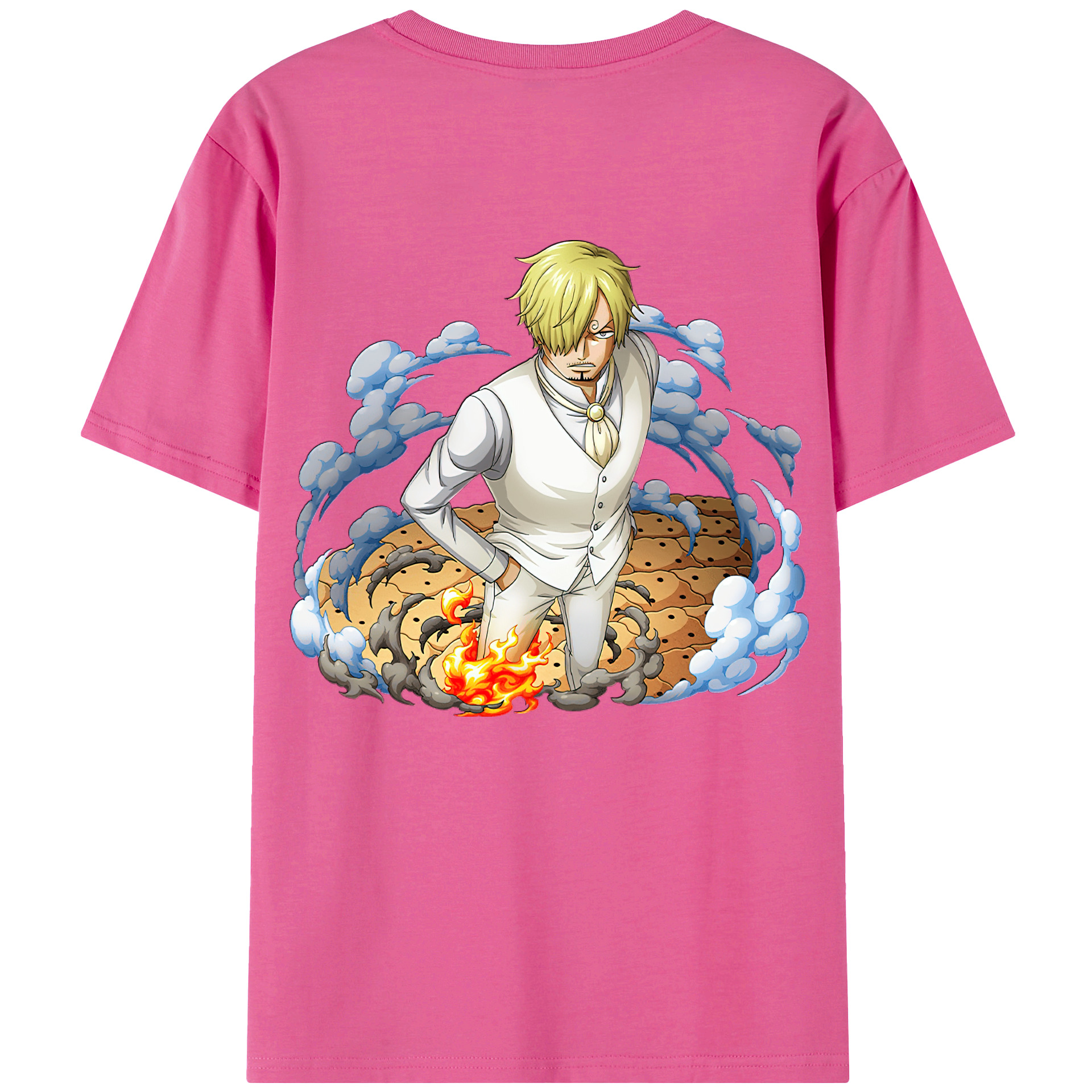 （画像用） ワンピース サンジ ONE PIECE Sanji レディース半袖Tシャツ(バックプリント)