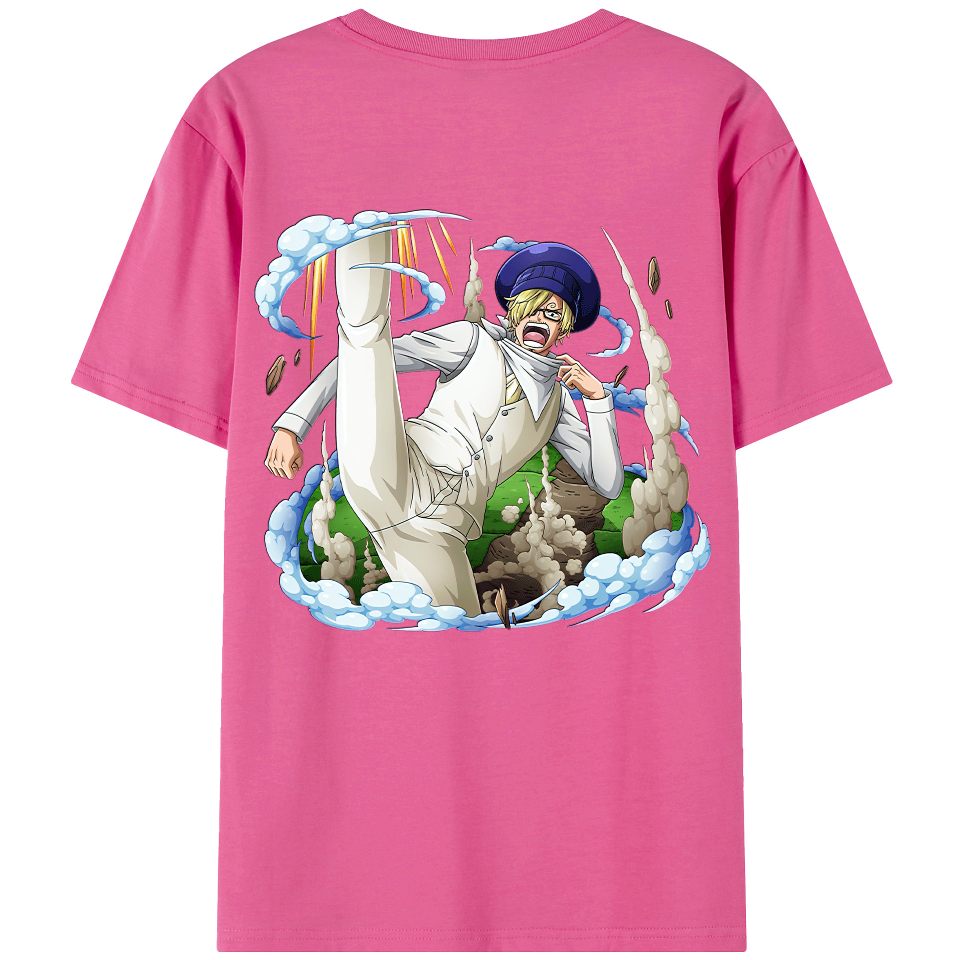 （画像用） ワンピース サンジ ONE PIECE Sanji レディース半袖Tシャツ(バックプリント)