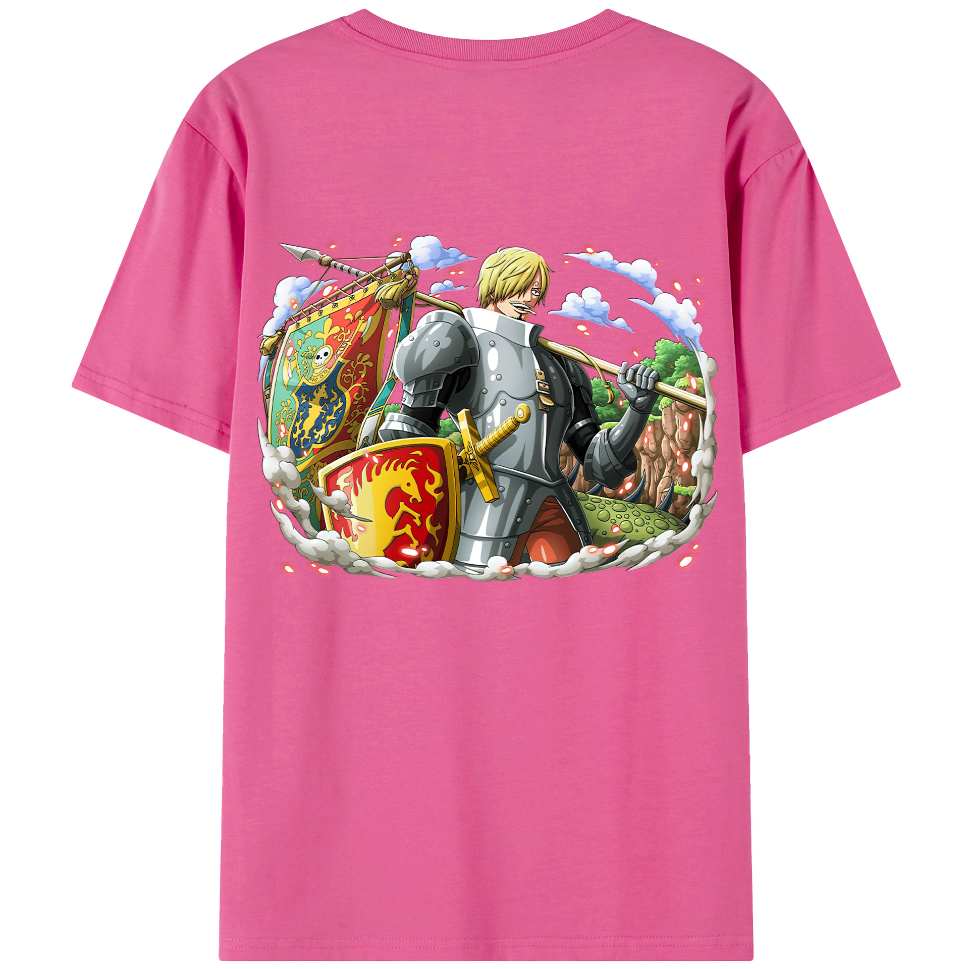 （画像用） ワンピース サンジ ONE PIECE Sanji レディース半袖Tシャツ(バックプリント)