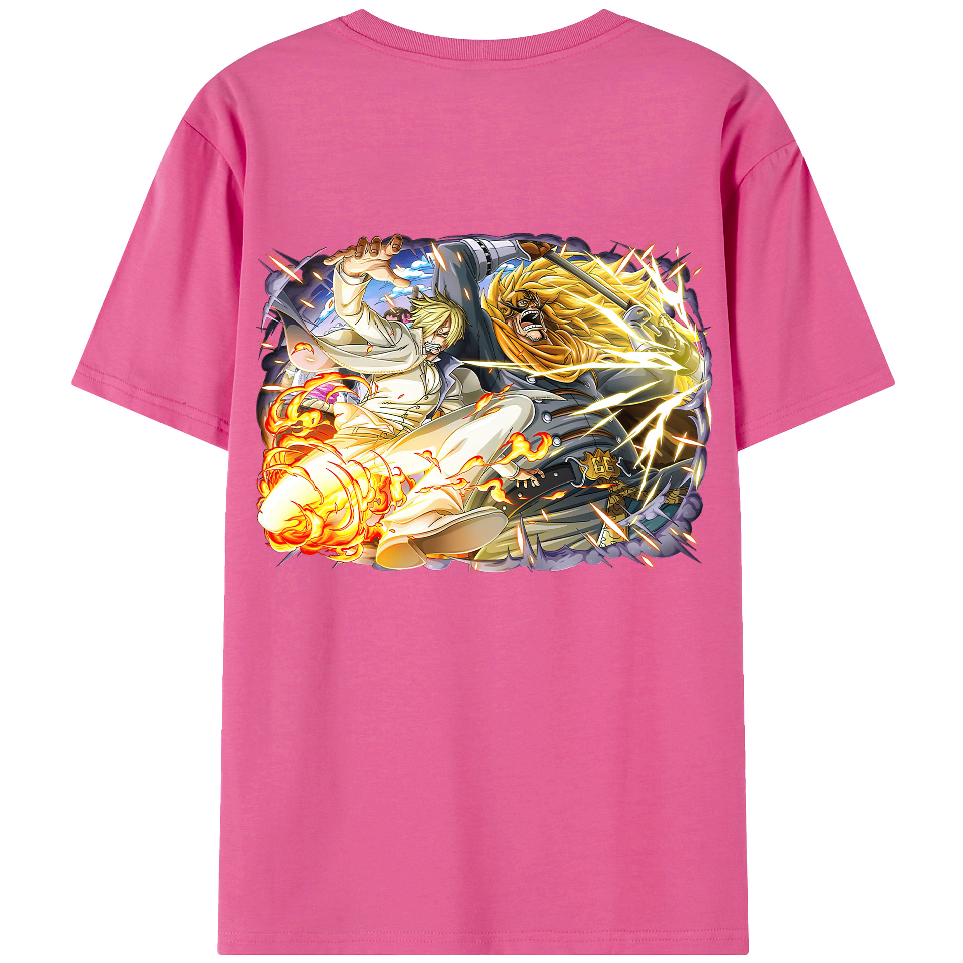 （画像用） ワンピース サンジ ONE PIECE Sanji レディース半袖Tシャツ(バックプリント)