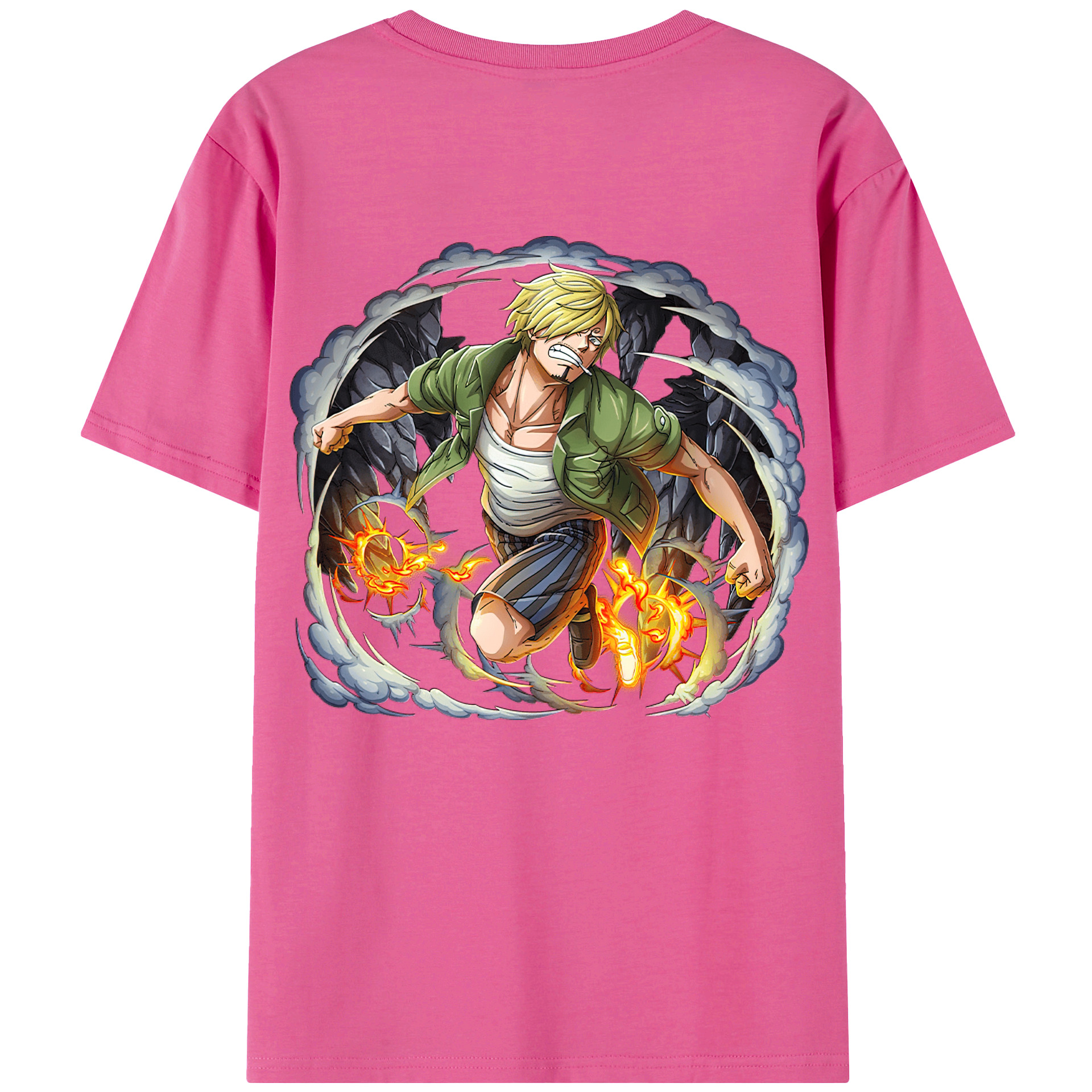 （画像用） ワンピース サンジ ONE PIECE Sanji レディース半袖Tシャツ(バックプリント)