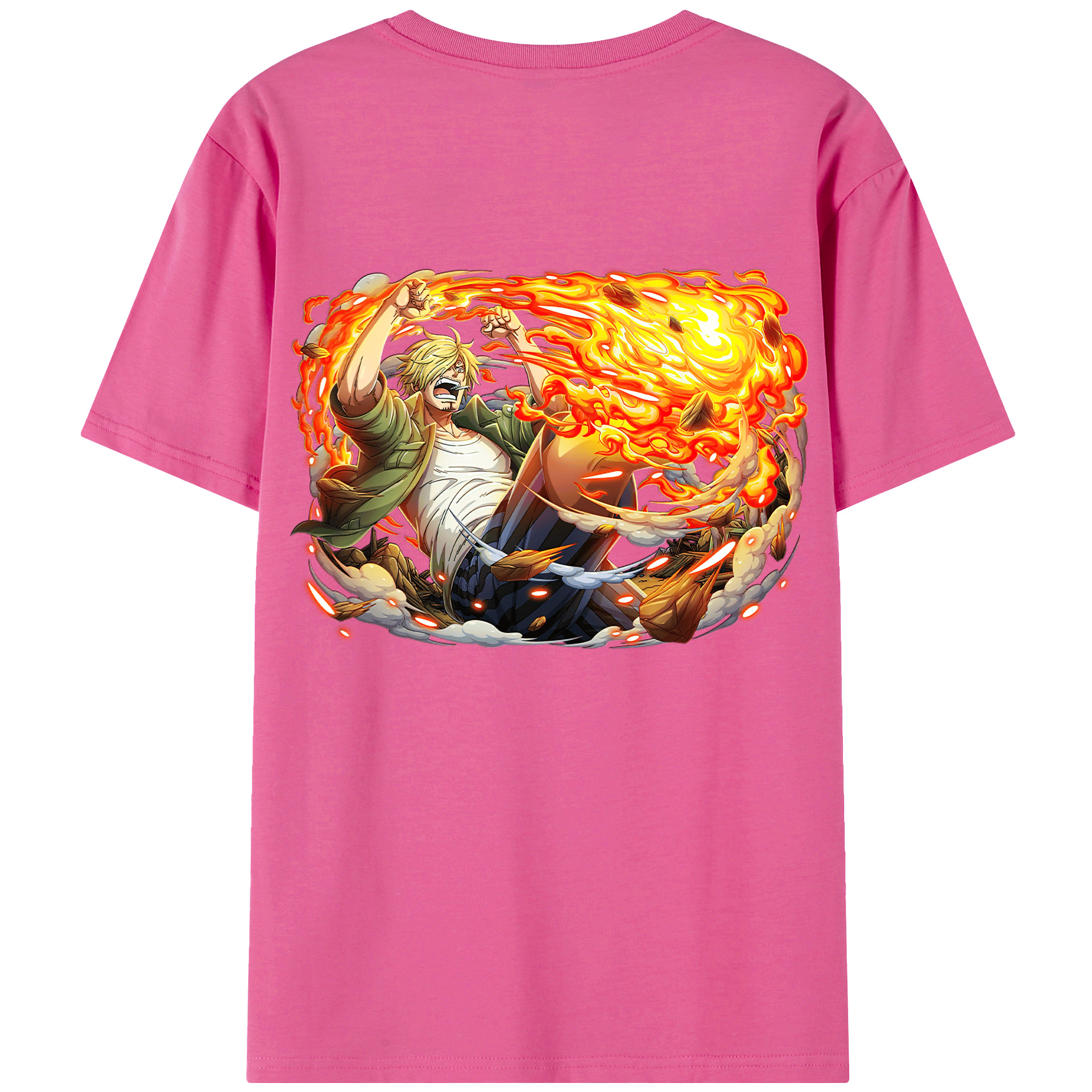 （画像用） ワンピース サンジ ONE PIECE Sanji レディース半袖Tシャツ(バックプリント)