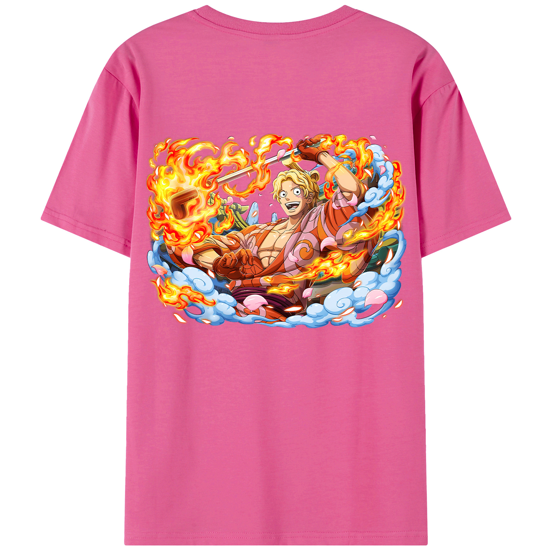 （画像用） ワンピース サンジ ONE PIECE Sanji レディース半袖Tシャツ(バックプリント)